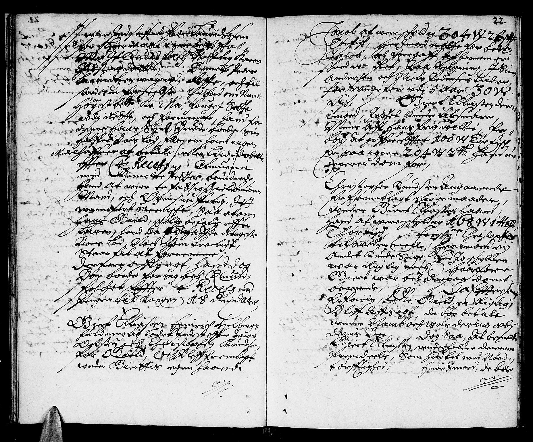 Finnmark sorenskriveri, AV/SATØ-S-0053/F/Fa/L0016: Justisprotokoller, 1678-1679, s. 21b-22a