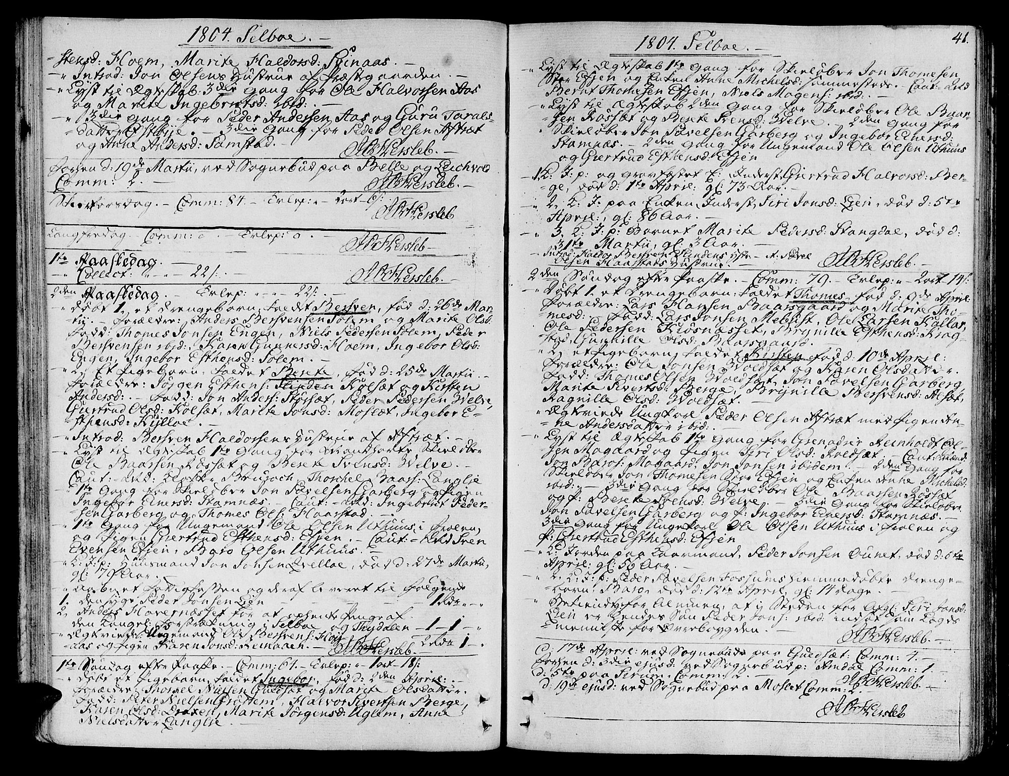 Ministerialprotokoller, klokkerbøker og fødselsregistre - Sør-Trøndelag, AV/SAT-A-1456/695/L1140: Ministerialbok nr. 695A03, 1801-1815, s. 41