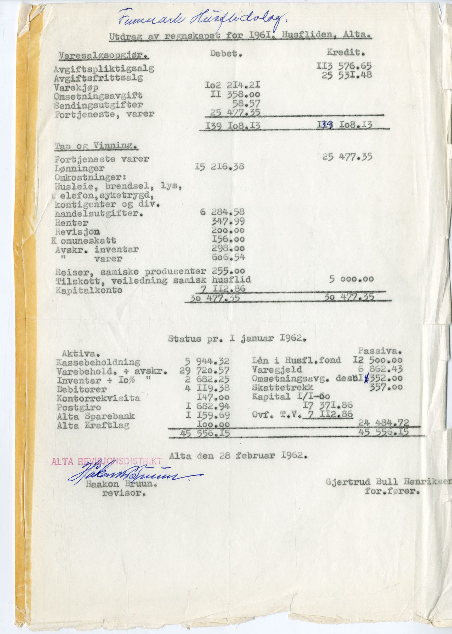 Finnmark Husflidslag, FMFB/A-1134/A/L0001: Møtebok, 1948-1970, s. 111