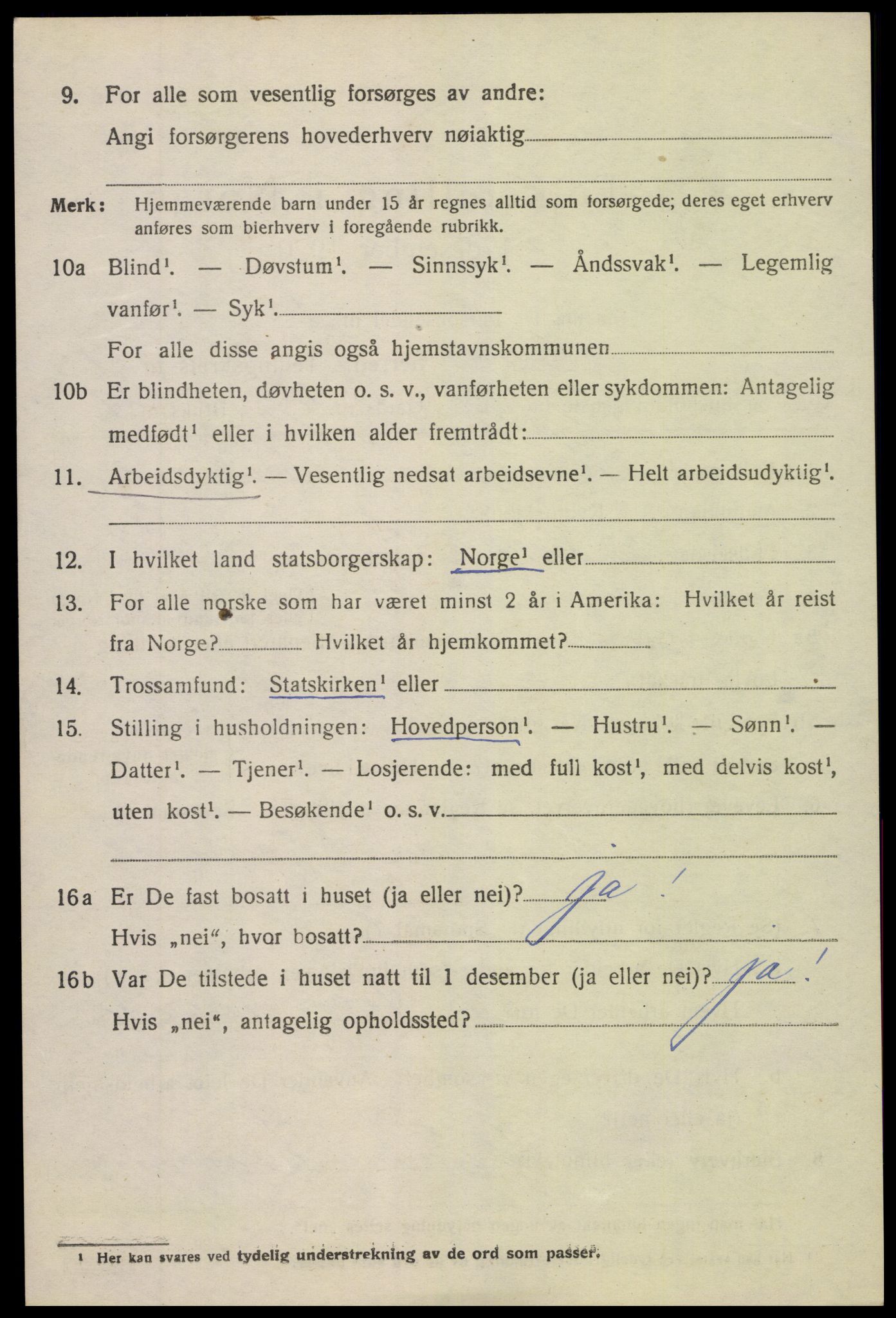 SAK, Folketelling 1920 for 0914 Holt herred, 1920, s. 4901