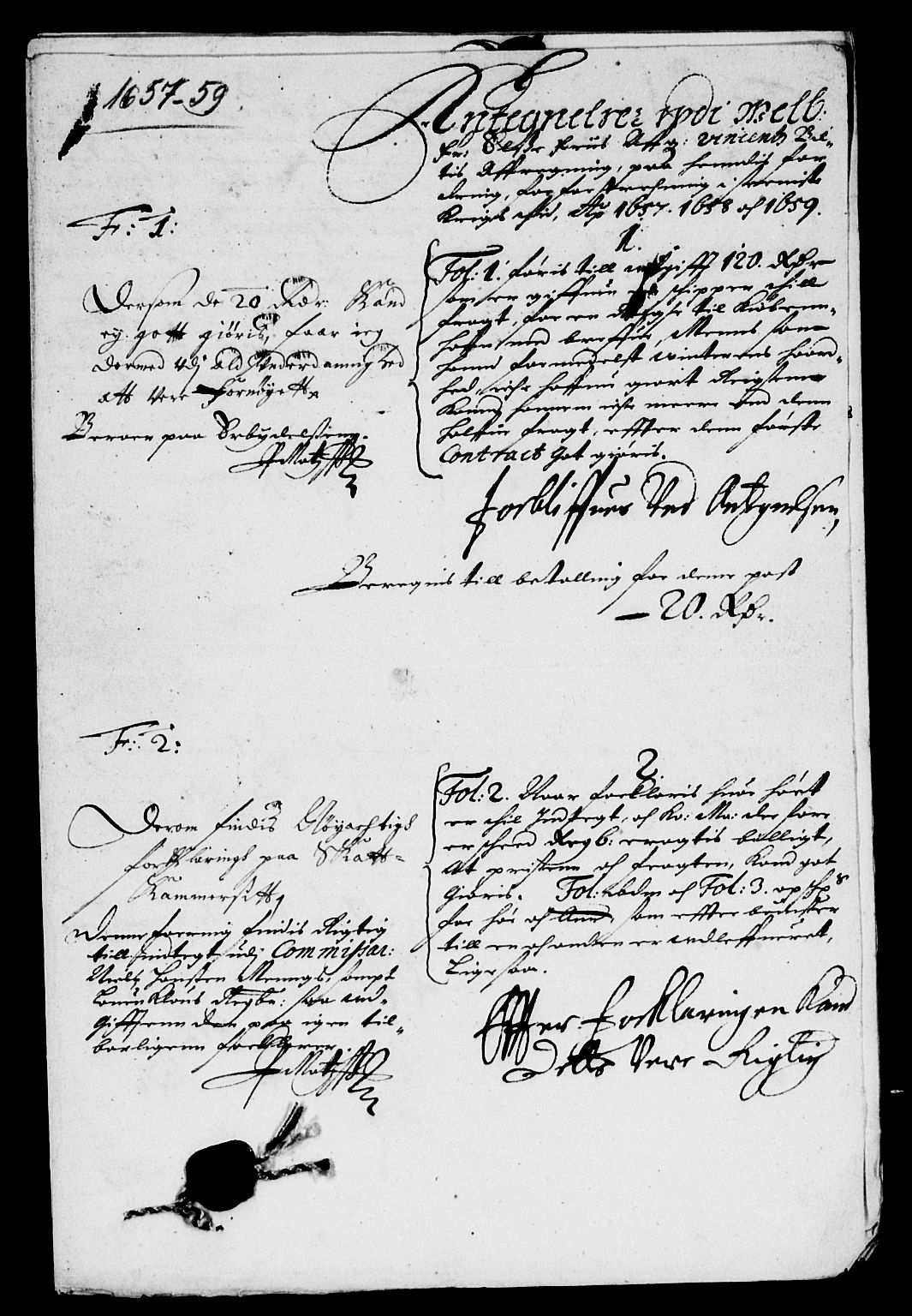 Rentekammeret inntil 1814, Reviderte regnskaper, Lensregnskaper, AV/RA-EA-5023/R/Rb/Rbo/L0035: Tønsberg len, 1658-1661