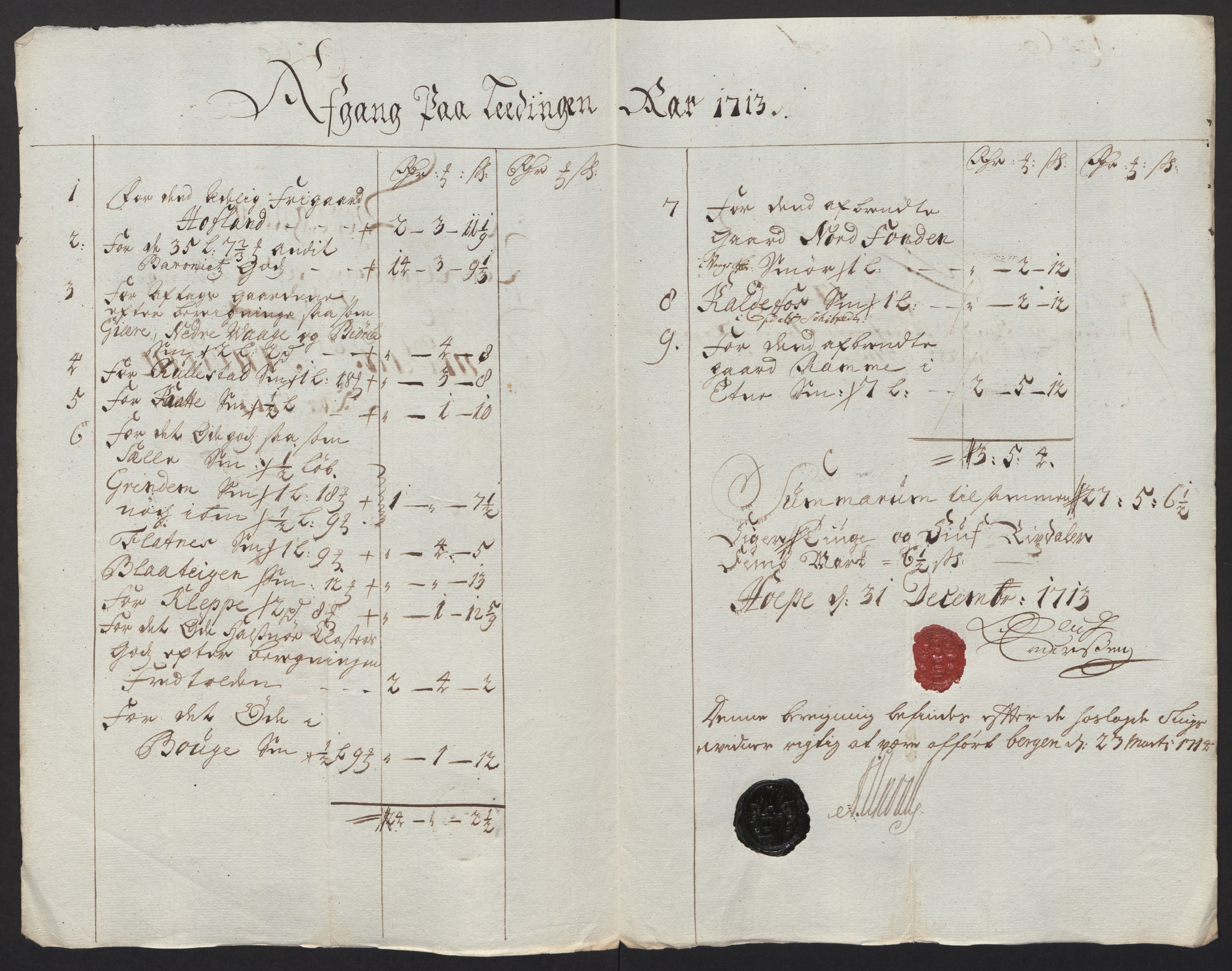 Rentekammeret inntil 1814, Reviderte regnskaper, Fogderegnskap, AV/RA-EA-4092/R48/L2989: Fogderegnskap Sunnhordland og Hardanger, 1713, s. 373