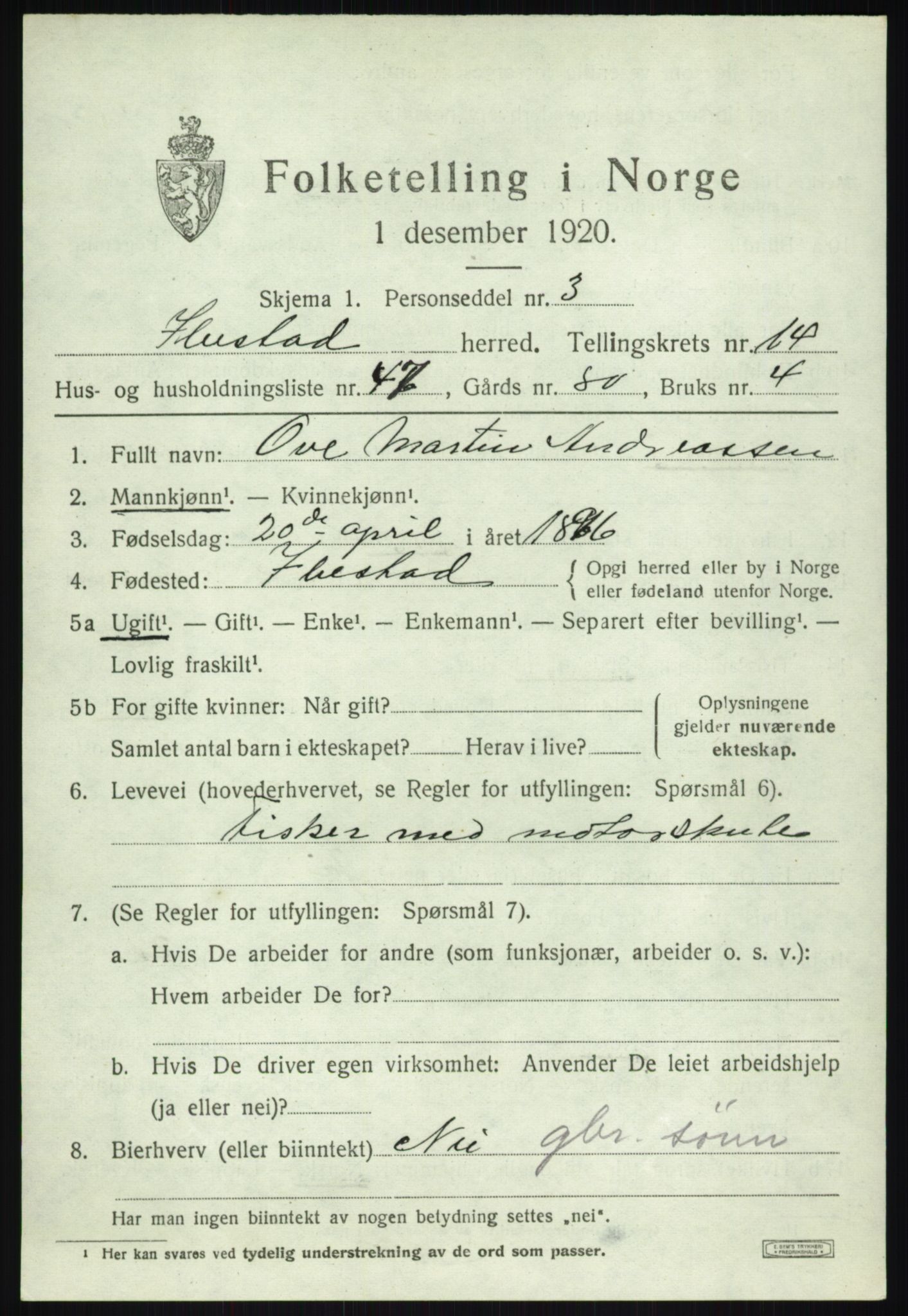 SATØ, Folketelling 1920 for 1917 Ibestad herred, 1920, s. 7534