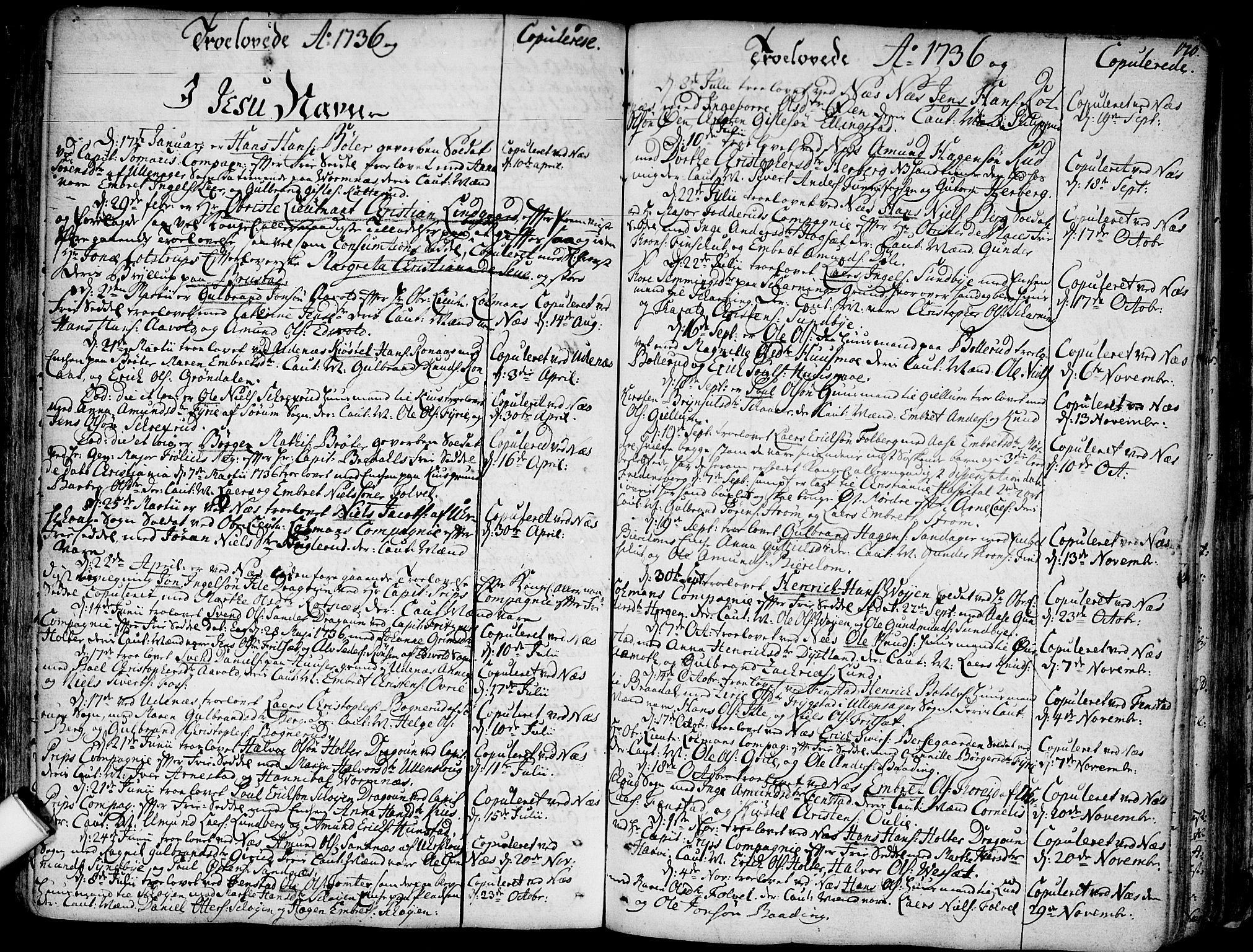 Nes prestekontor Kirkebøker, SAO/A-10410/F/Fa/L0003: Ministerialbok nr. I 3, 1734-1781, s. 170