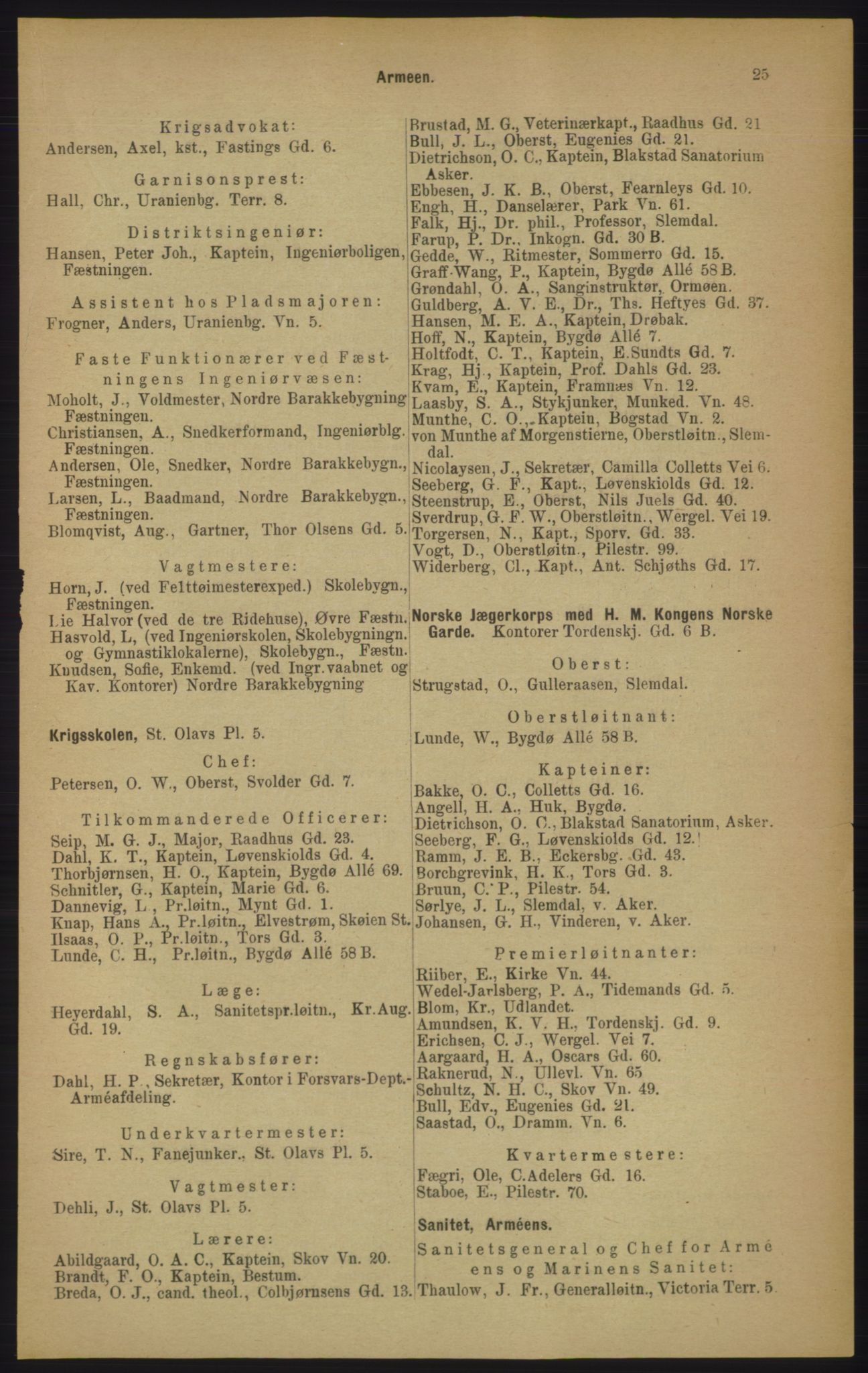 Kristiania/Oslo adressebok, PUBL/-, 1906, s. 25