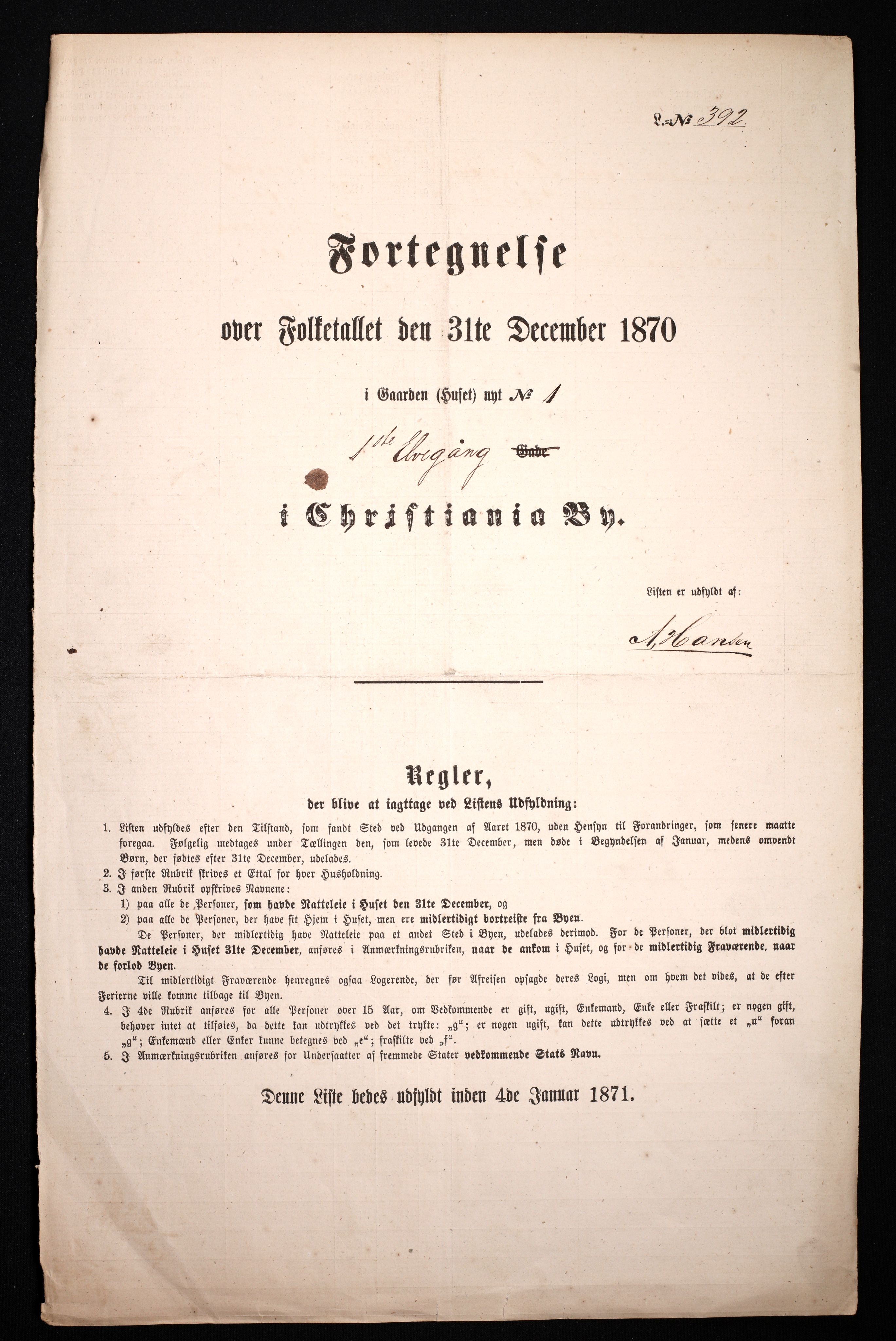 RA, Folketelling 1870 for 0301 Kristiania kjøpstad, 1870, s. 757