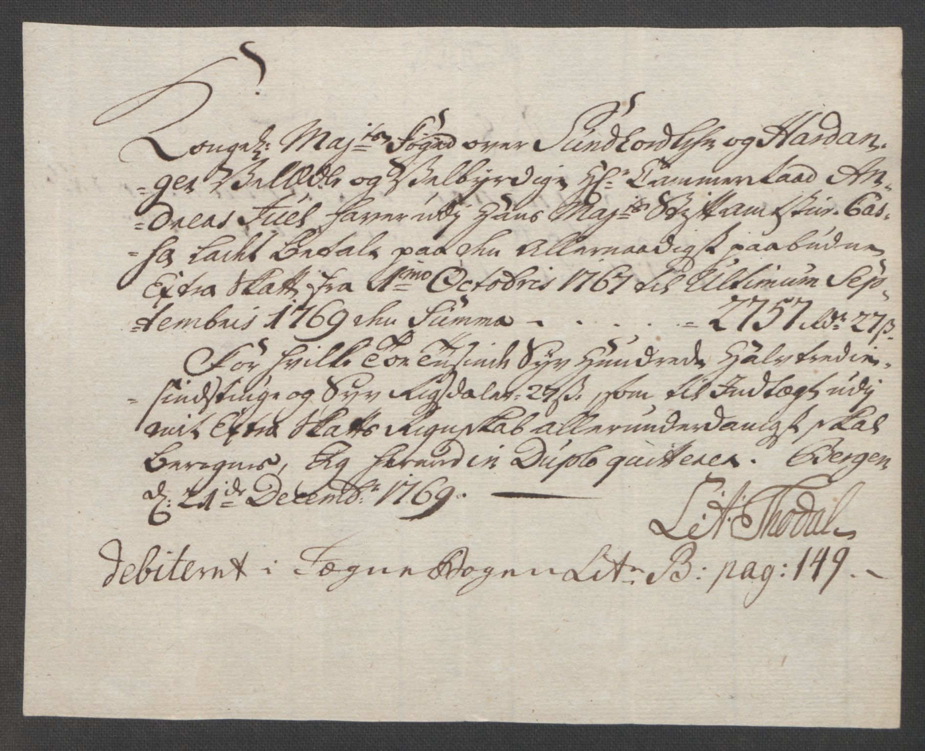 Rentekammeret inntil 1814, Reviderte regnskaper, Fogderegnskap, RA/EA-4092/R48/L3136: Ekstraskatten Sunnhordland og Hardanger, 1762-1772, s. 176