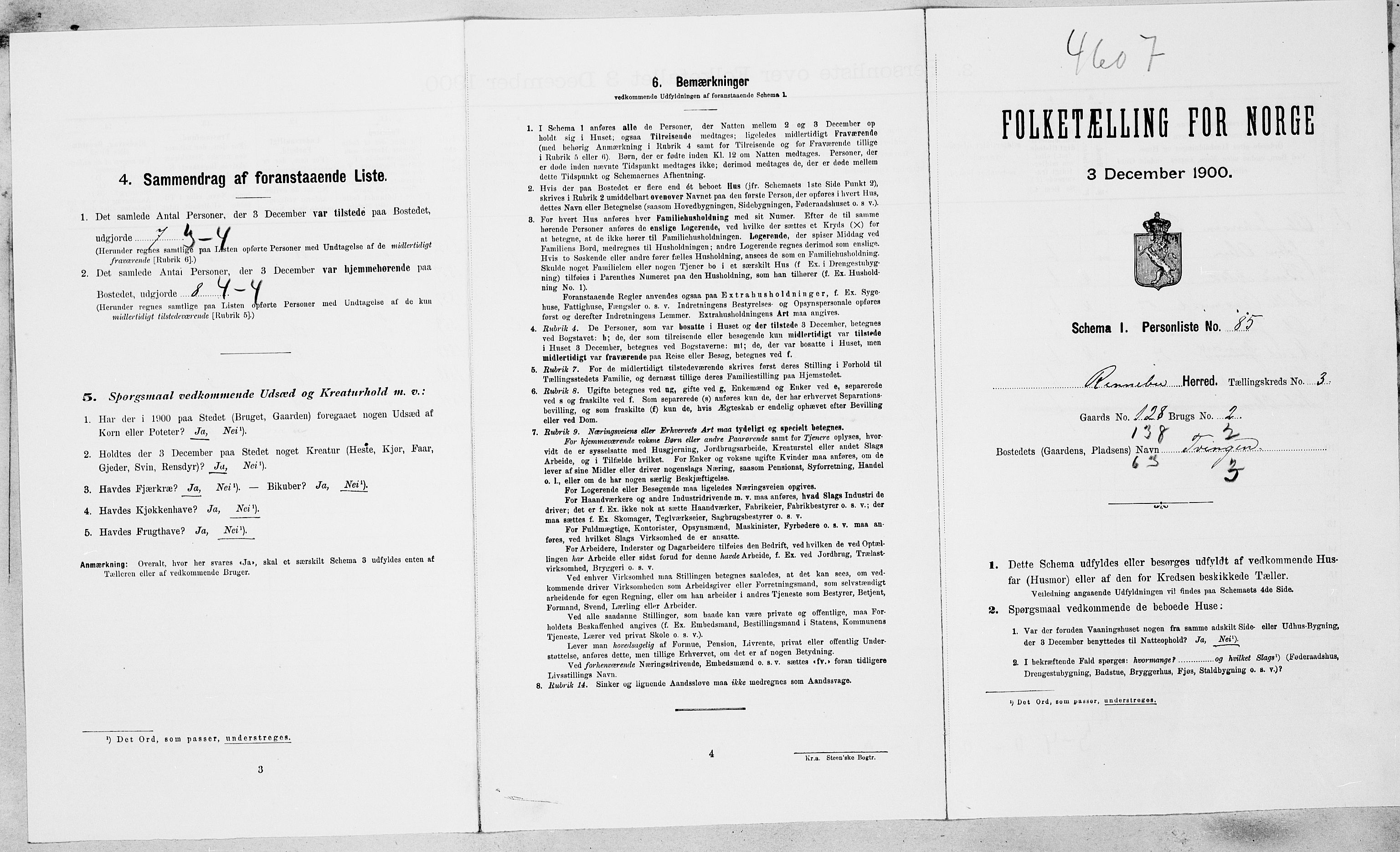 SAT, Folketelling 1900 for 1635 Rennebu herred, 1900, s. 560
