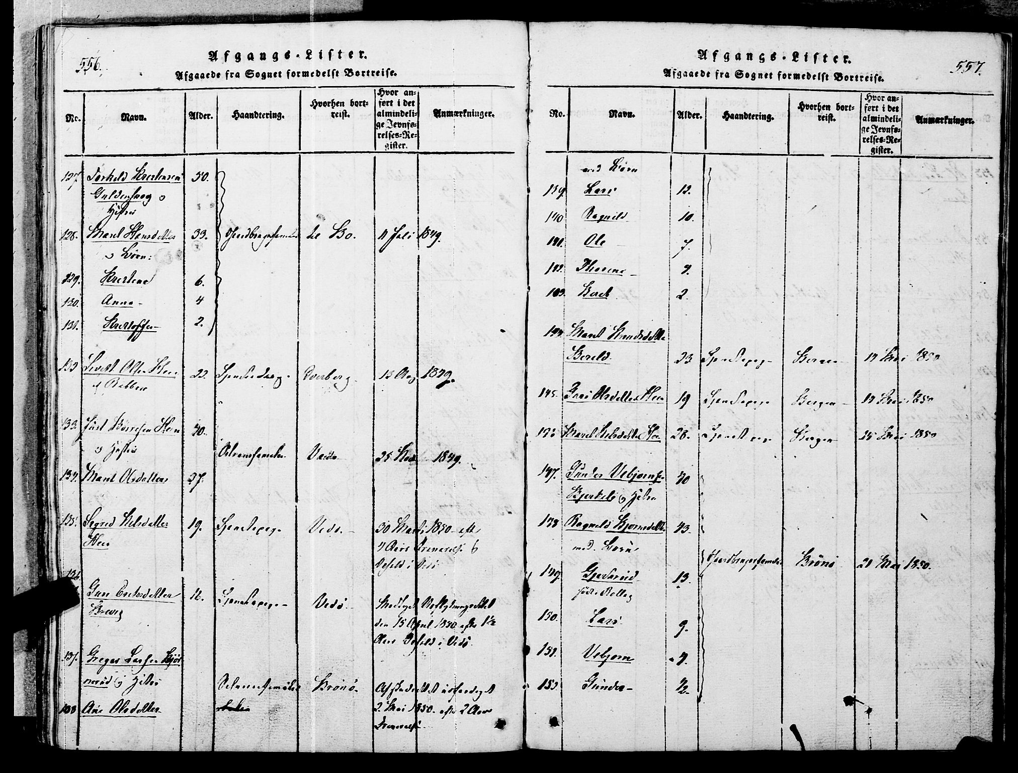 Ministerialprotokoller, klokkerbøker og fødselsregistre - Møre og Romsdal, SAT/A-1454/545/L0585: Ministerialbok nr. 545A01, 1818-1853, s. 556-557