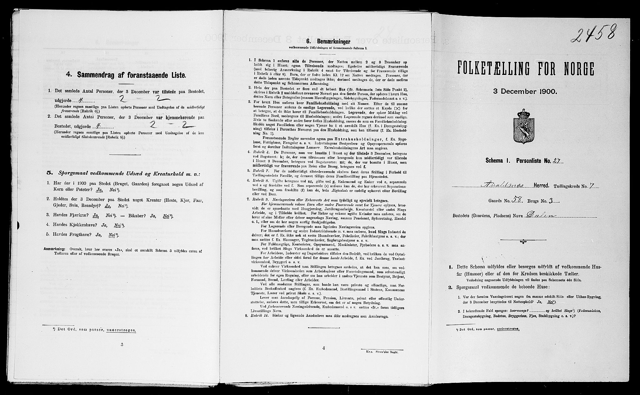 SAST, Folketelling 1900 for 1147 Avaldsnes herred, 1900, s. 1529