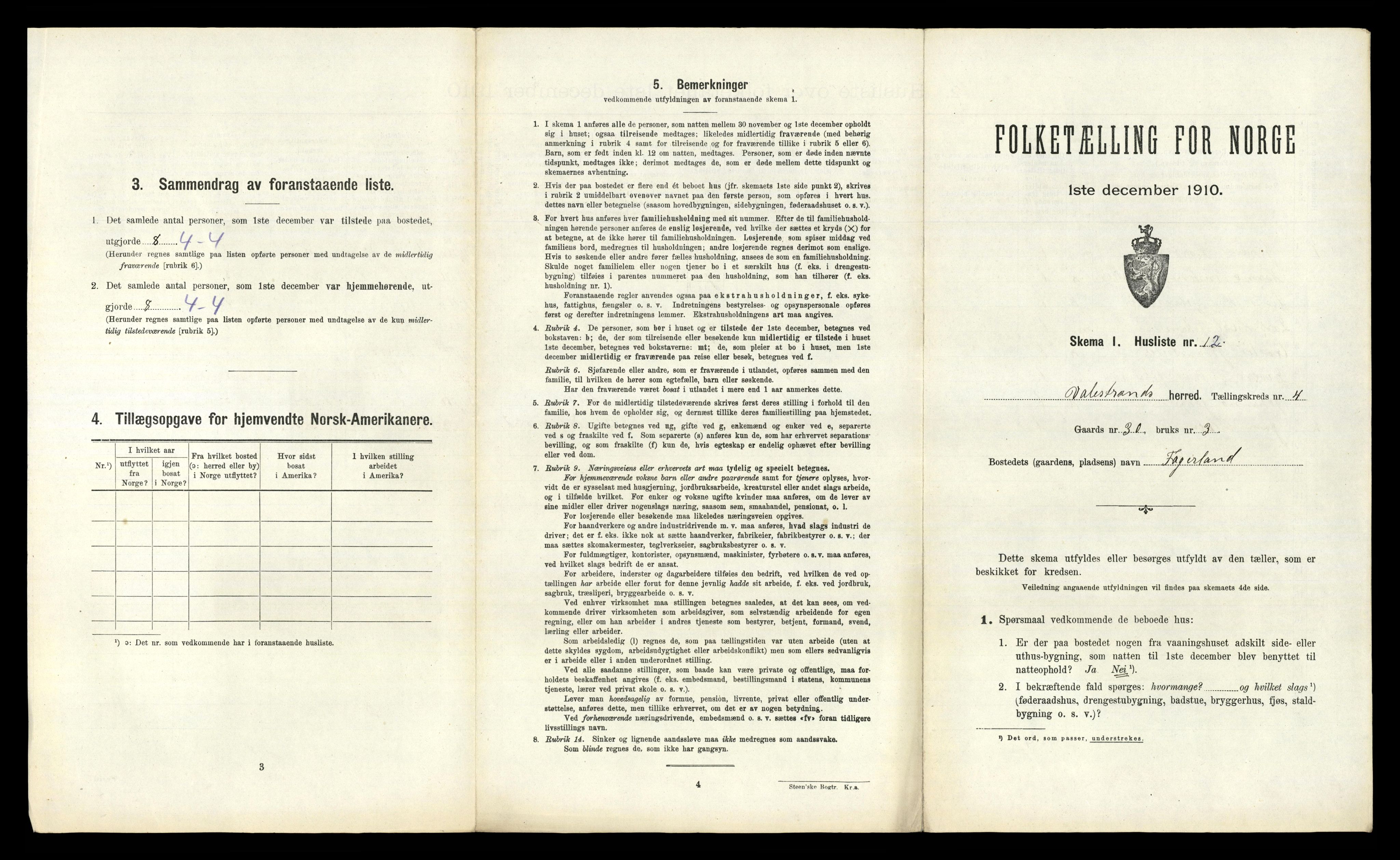 RA, Folketelling 1910 for 1217 Valestrand herred, 1910, s. 310