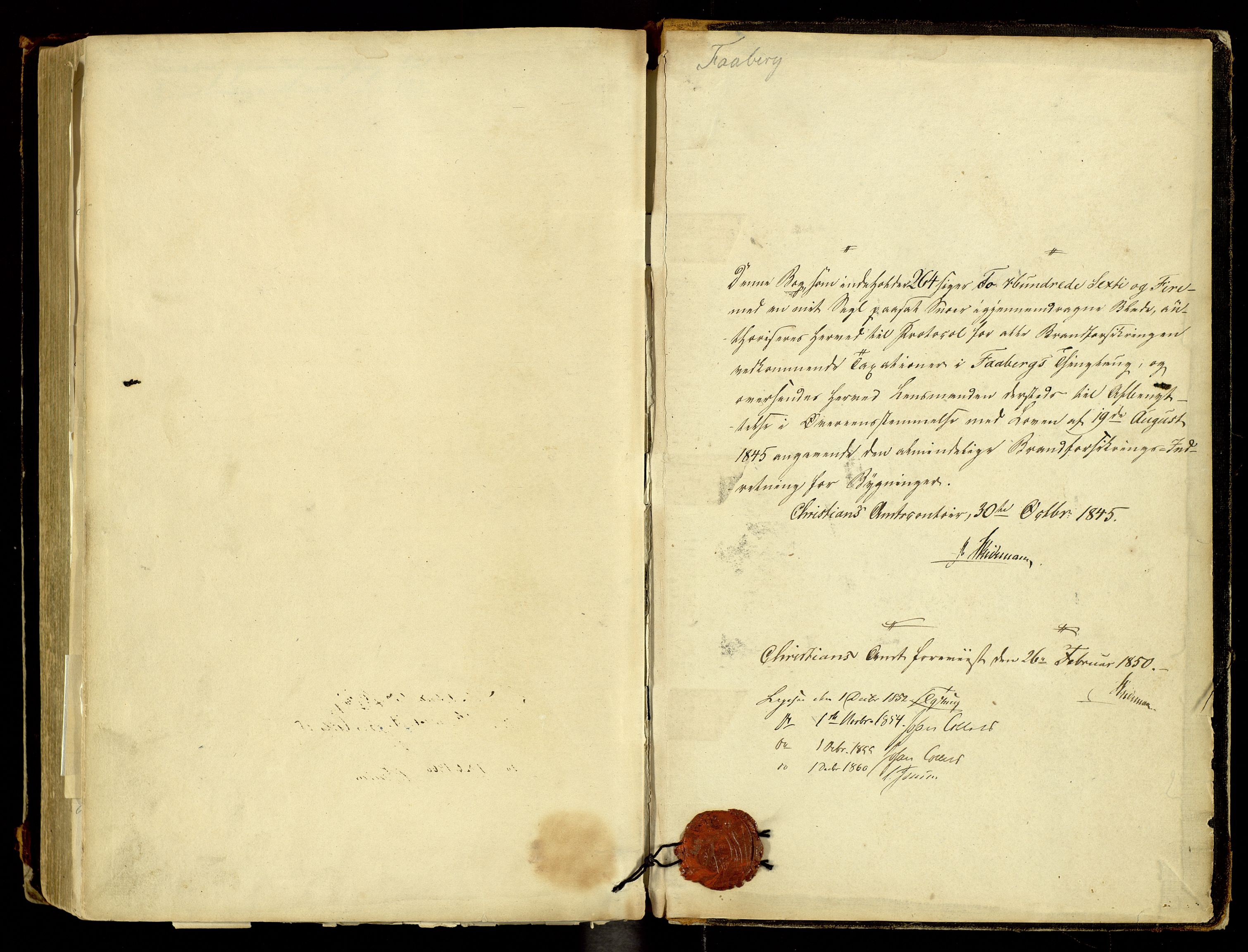 Norges Brannkasse, Fåberg, AV/SAH-NBRANF-041/F/L0001: Branntakstprotokoll, 1846-1915