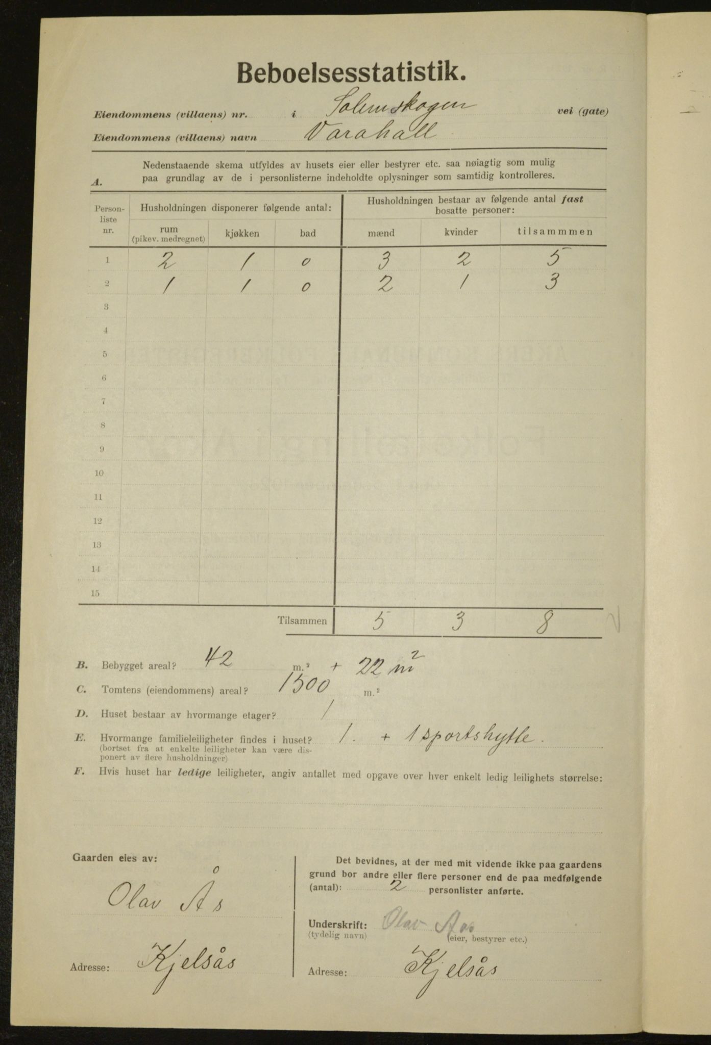 , Kommunal folketelling 1.12.1923 for Aker, 1923, s. 31257