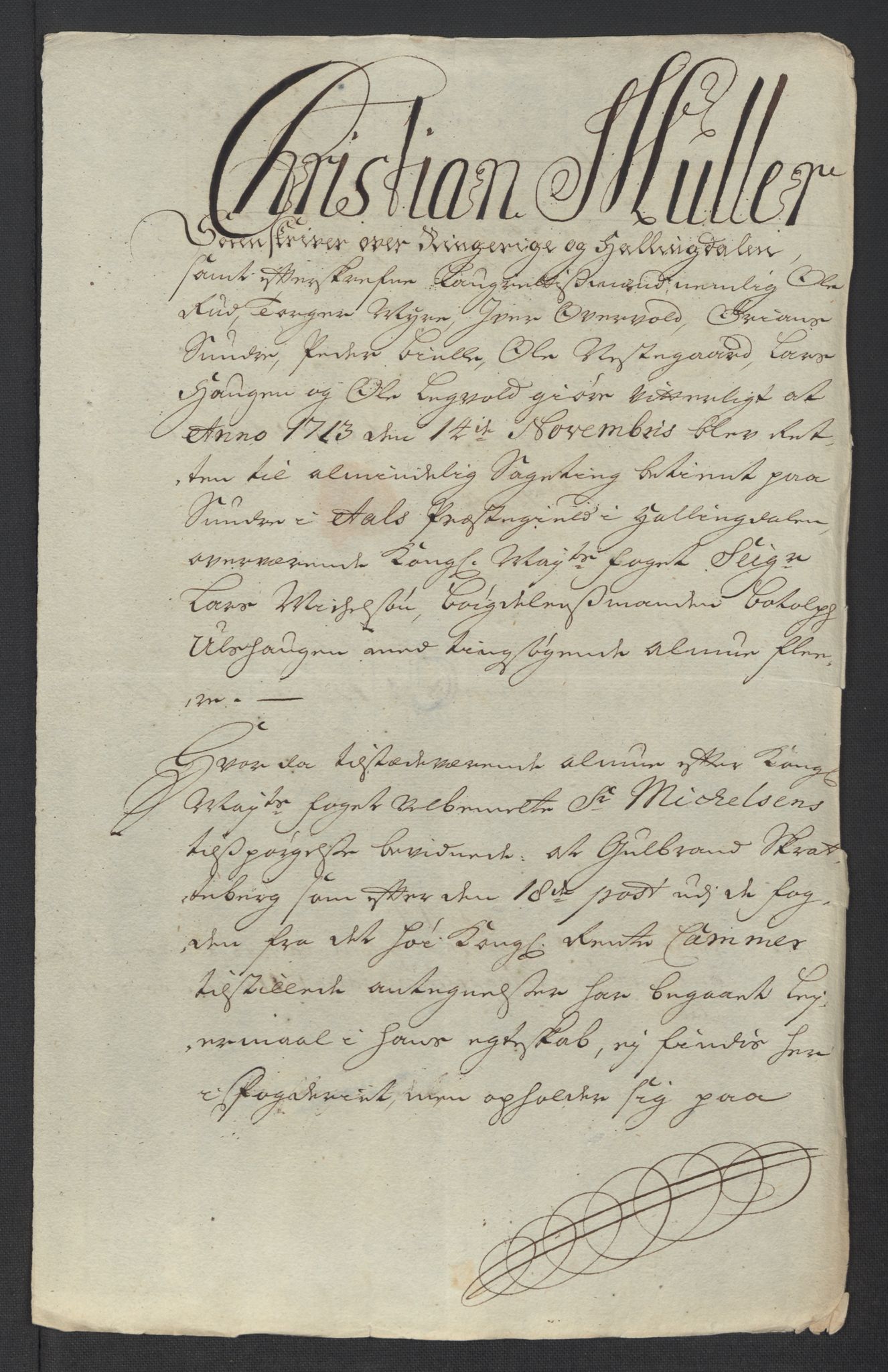 Rentekammeret inntil 1814, Reviderte regnskaper, Fogderegnskap, AV/RA-EA-4092/R23/L1470: Fogderegnskap Ringerike og Hallingdal, 1712, s. 373