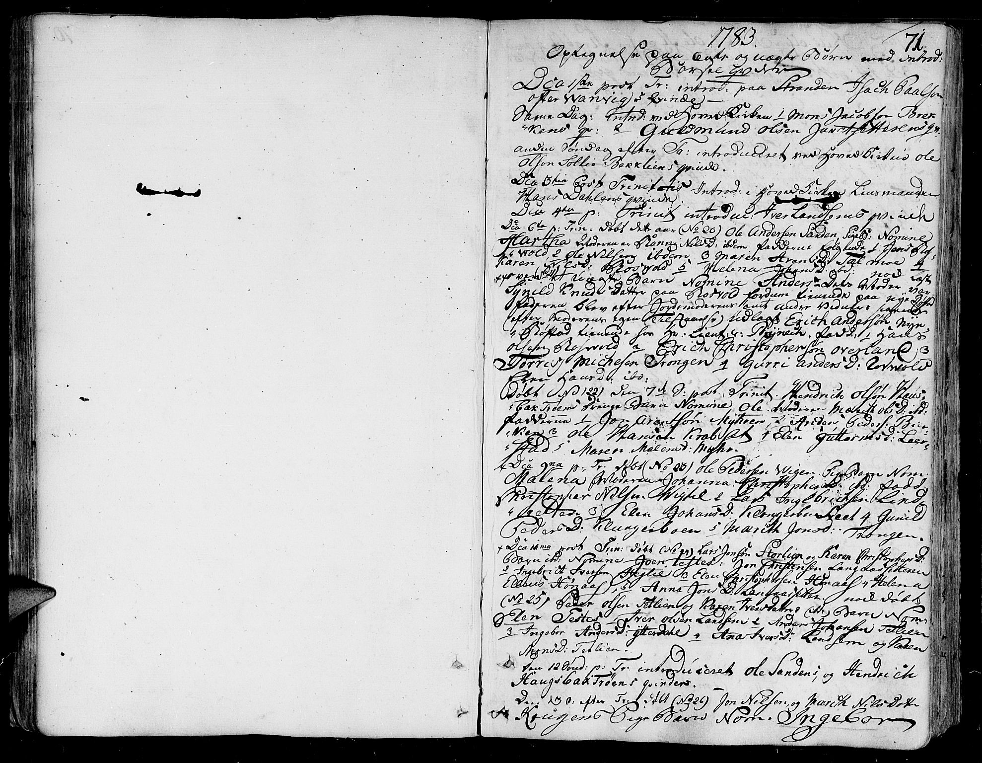 Ministerialprotokoller, klokkerbøker og fødselsregistre - Nord-Trøndelag, SAT/A-1458/701/L0004: Ministerialbok nr. 701A04, 1783-1816, s. 71