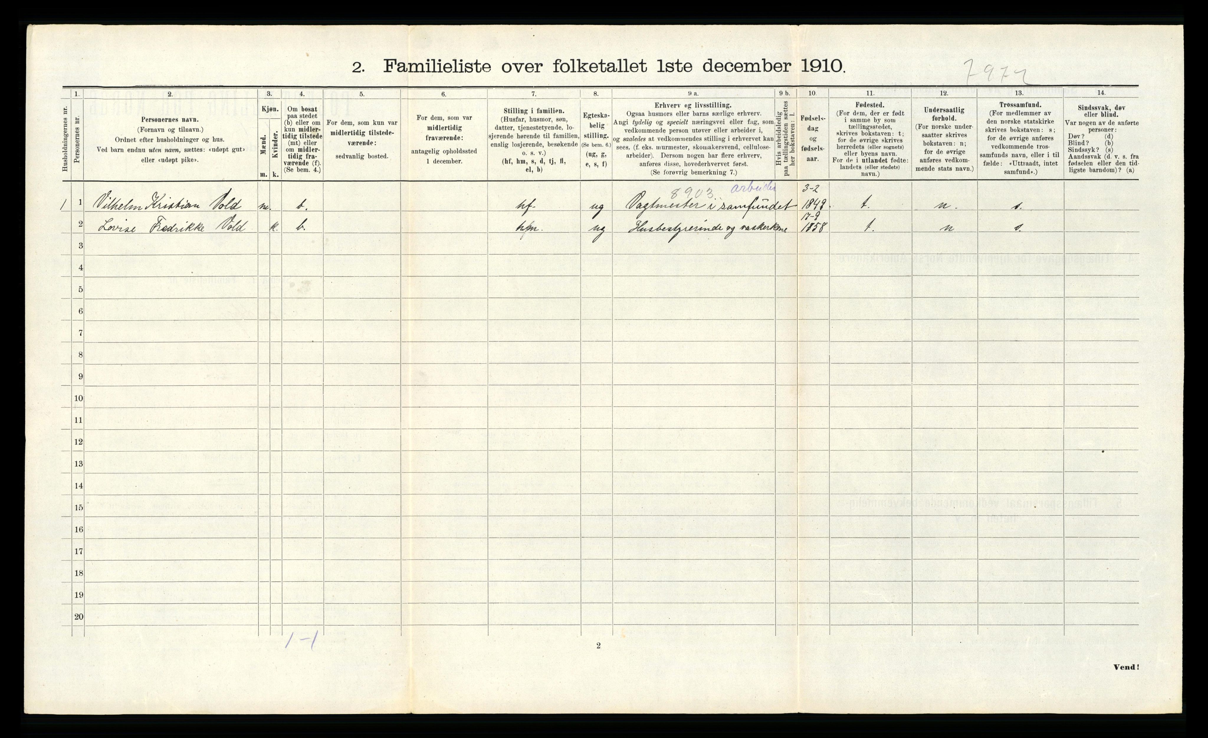 RA, Folketelling 1910 for 1601 Trondheim kjøpstad, 1910, s. 9954