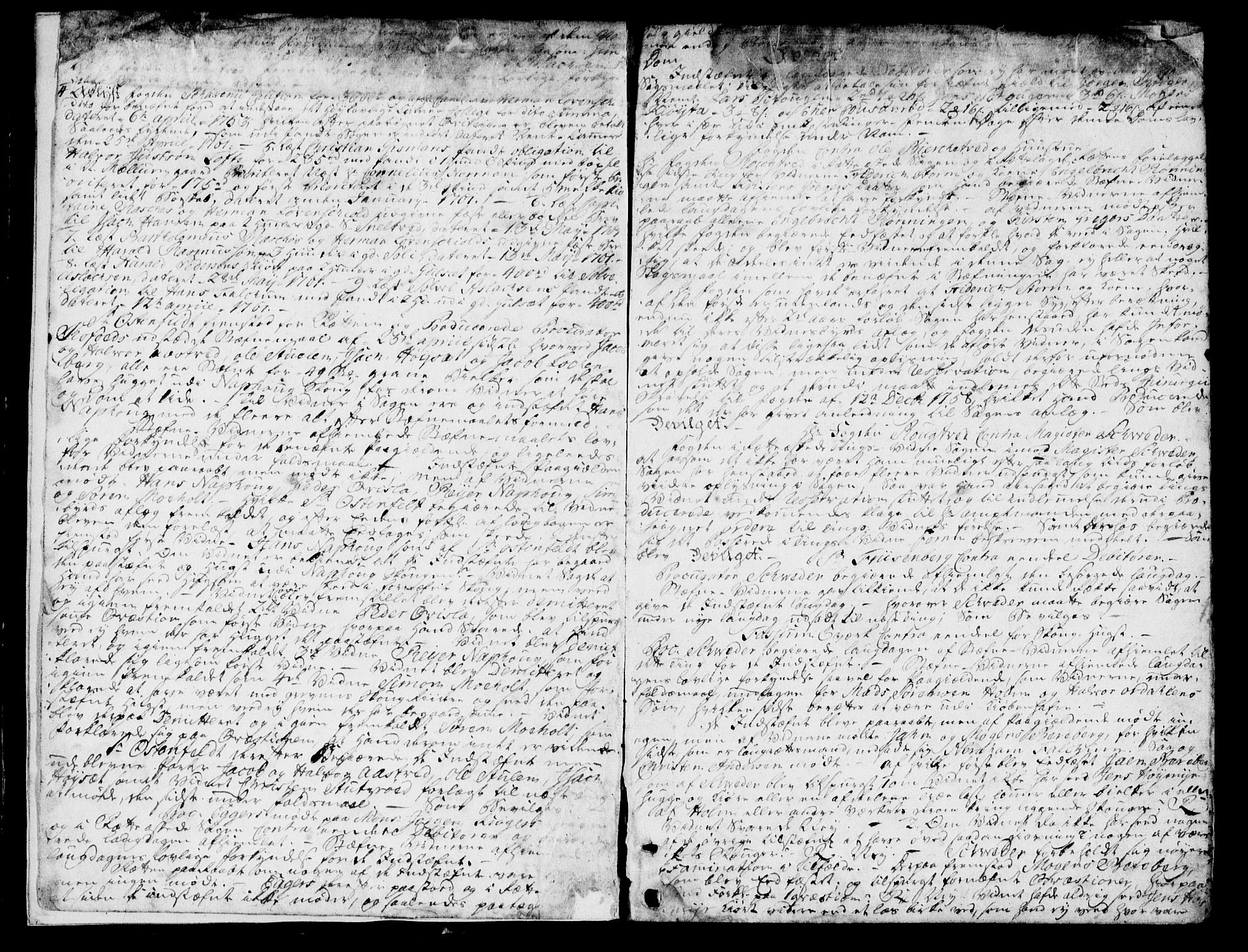 Bamble sorenskriveri, SAKO/A-214/F/Fa/Faa/L0017: Tingbok, 1761-1766, s. 2