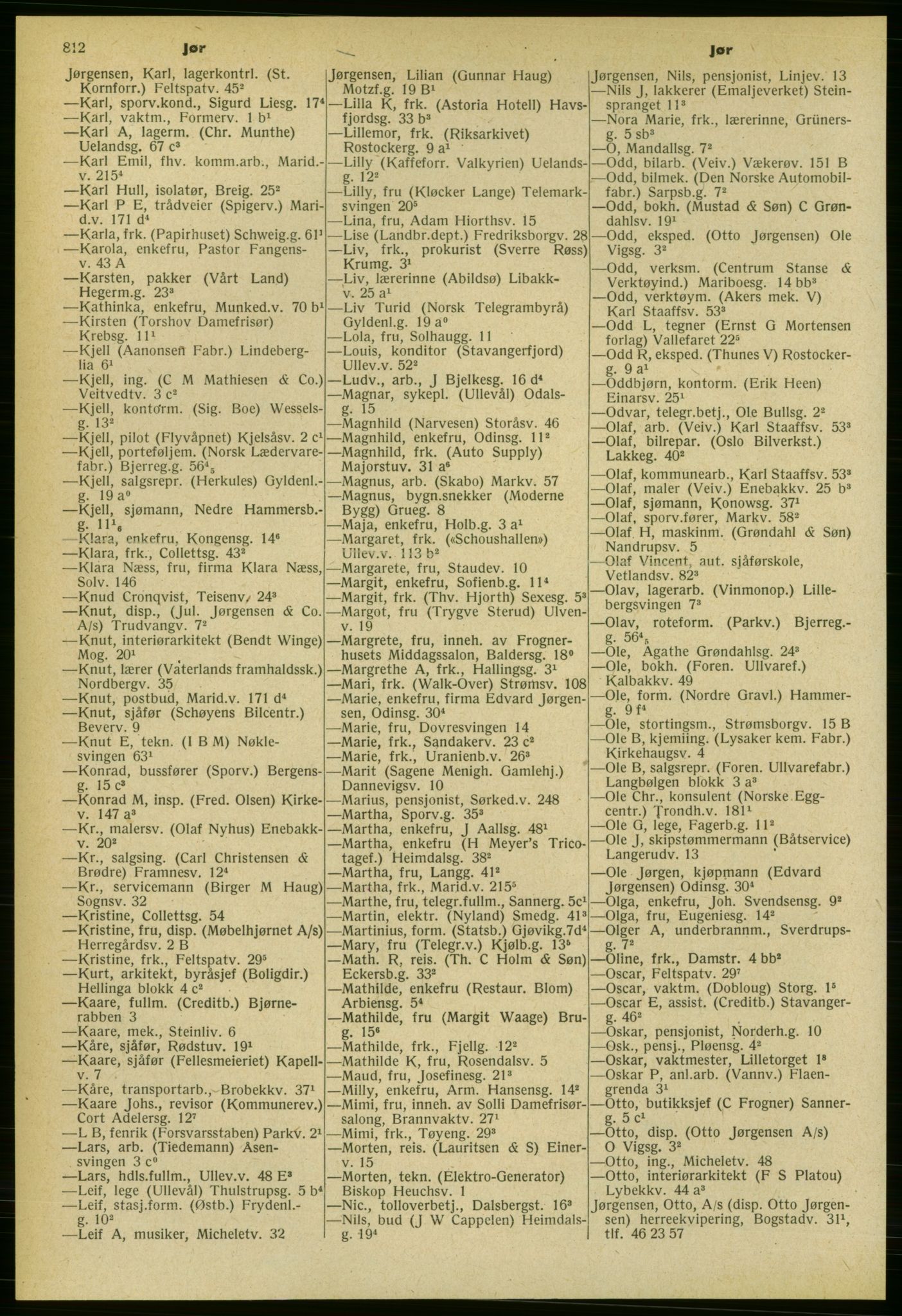 Kristiania/Oslo adressebok, PUBL/-, 1959-1960, s. 812