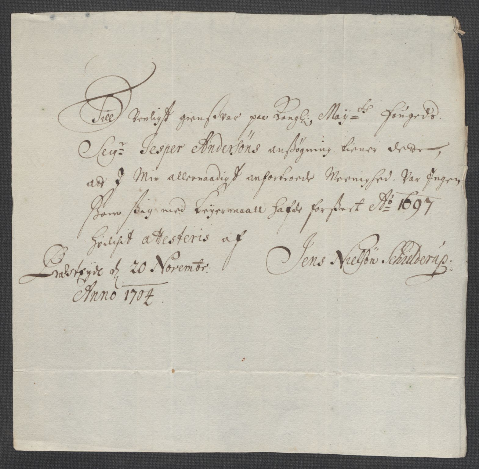 Rentekammeret inntil 1814, Reviderte regnskaper, Fogderegnskap, AV/RA-EA-4092/R66/L4579: Fogderegnskap Salten, 1697-1700, s. 491