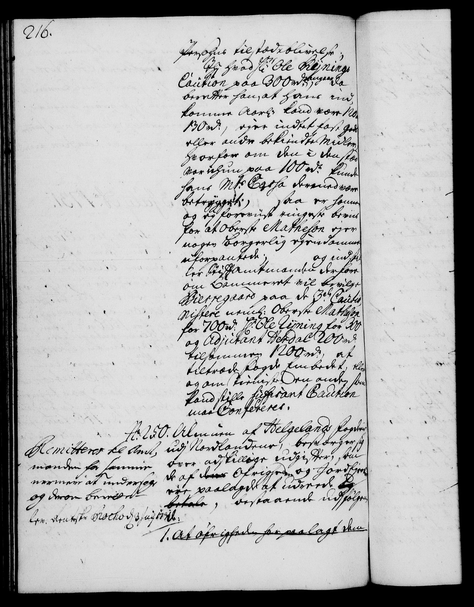 Rentekammeret, Kammerkanselliet, RA/EA-3111/G/Gh/Gha/L0013: Norsk ekstraktmemorialprotokoll (merket RK 53.58), 1731, s. 216