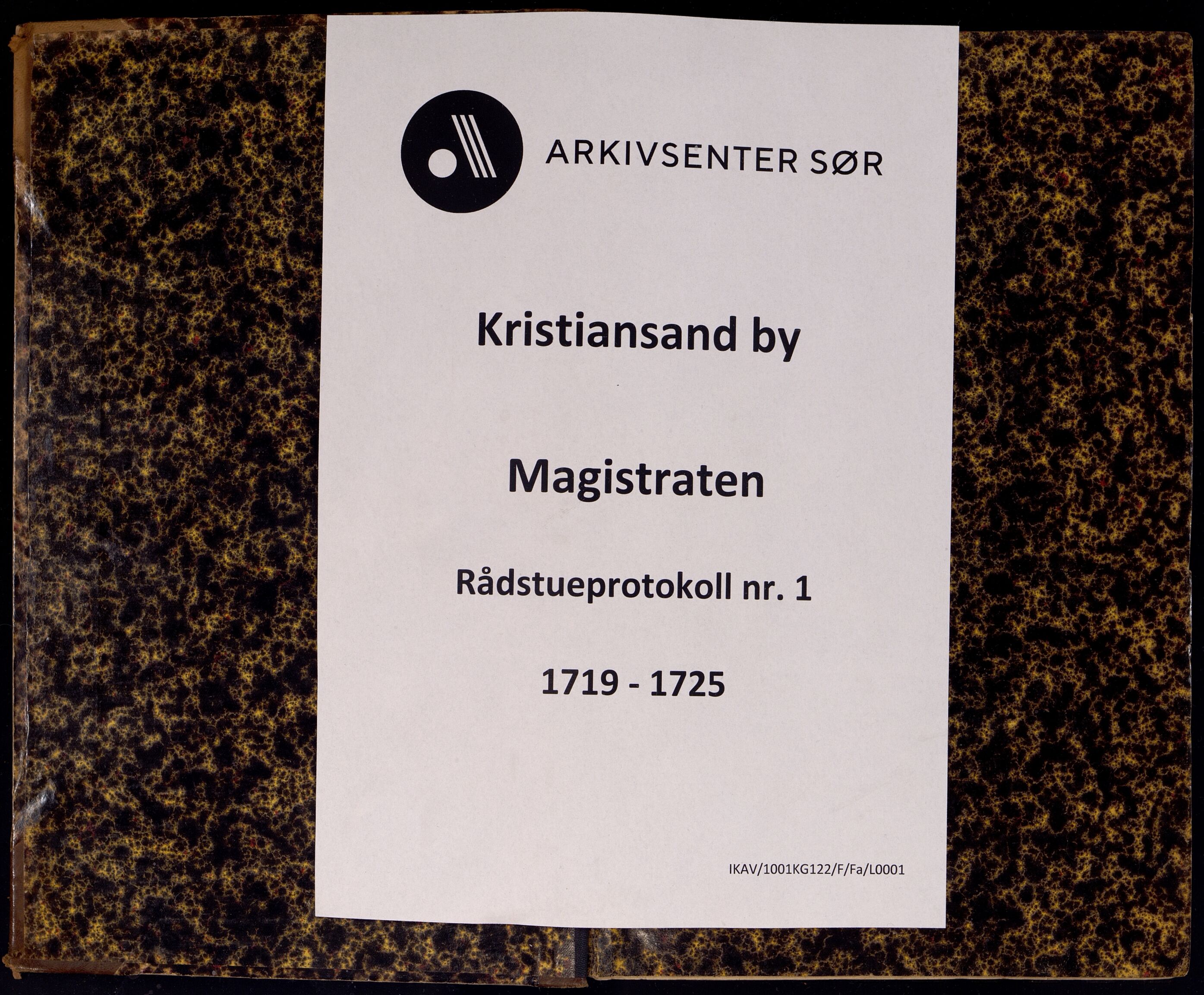 Kristiansand By - Magistraten, ARKSOR/1001KG122/F/Fa/L0001: Rådstueprotokoll nr.1, 1719-1725