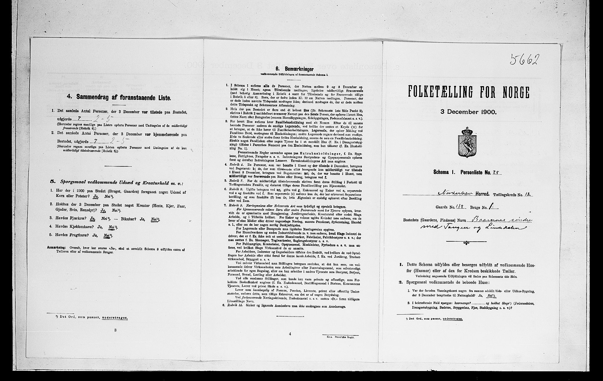 RA, Folketelling 1900 for 0613 Norderhov herred, 1900, s. 2693