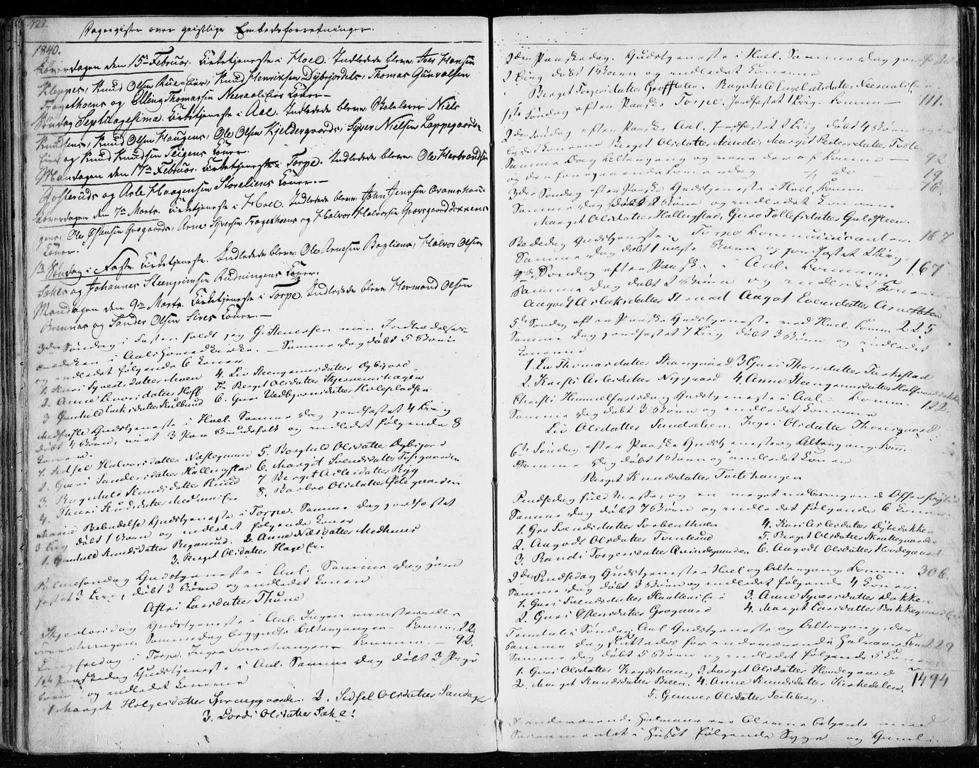 Ål kirkebøker, AV/SAKO-A-249/F/Fa/L0005: Ministerialbok nr. I 5, 1825-1848, s. 422