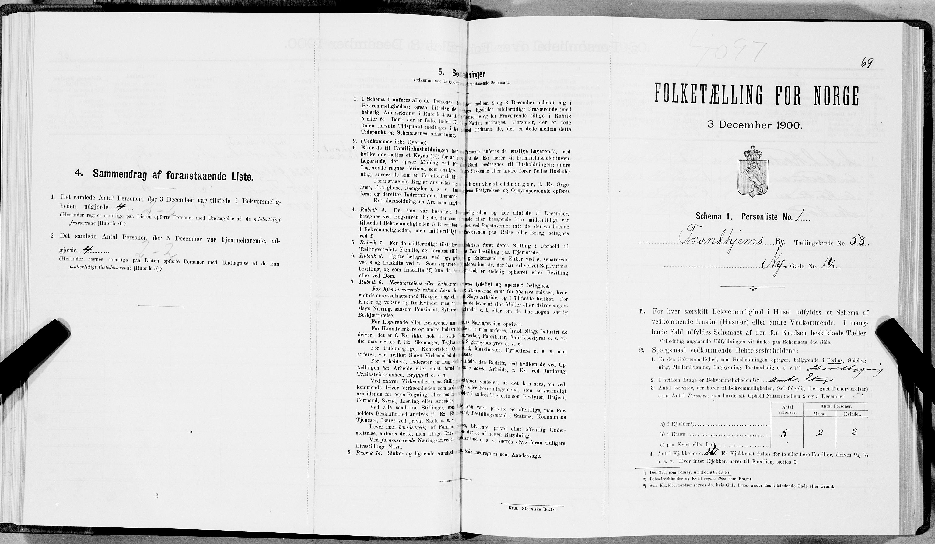 SAT, Folketelling 1900 for 1601 Trondheim kjøpstad, 1900, s. 9963