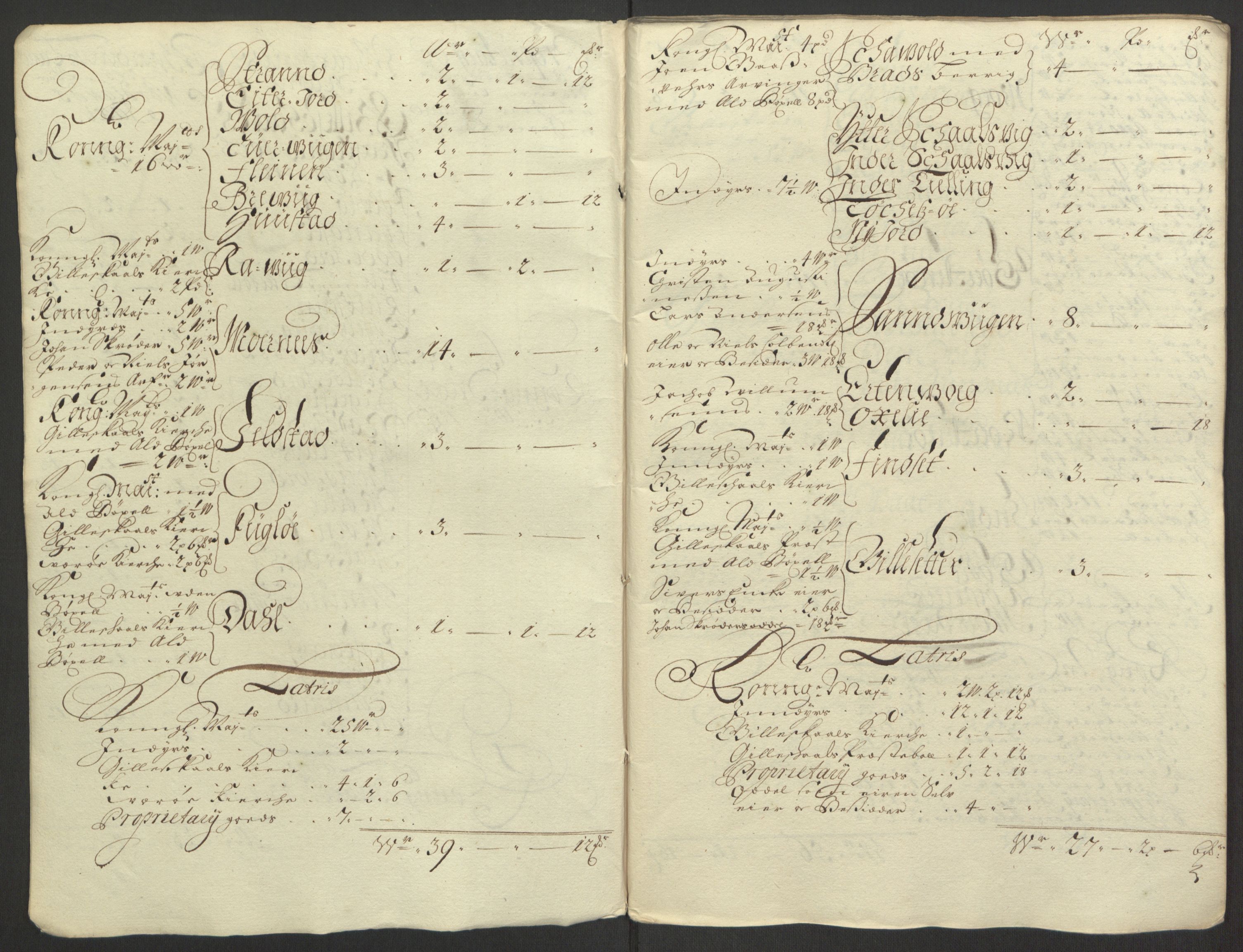 Rentekammeret inntil 1814, Reviderte regnskaper, Fogderegnskap, RA/EA-4092/R66/L4578: Fogderegnskap Salten, 1694-1696, s. 111