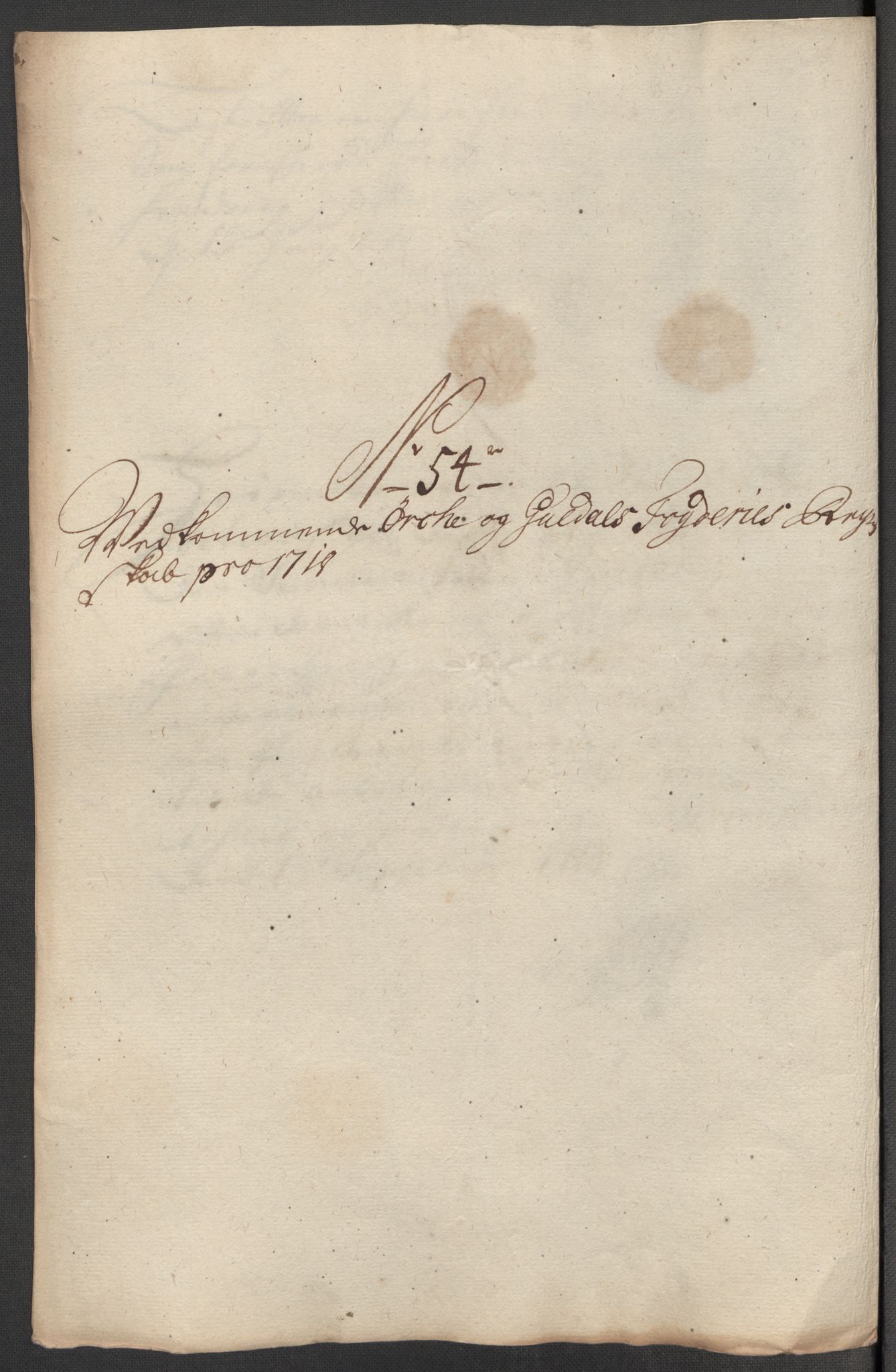 Rentekammeret inntil 1814, Reviderte regnskaper, Fogderegnskap, AV/RA-EA-4092/R60/L3972: Fogderegnskap Orkdal og Gauldal, 1718, s. 87