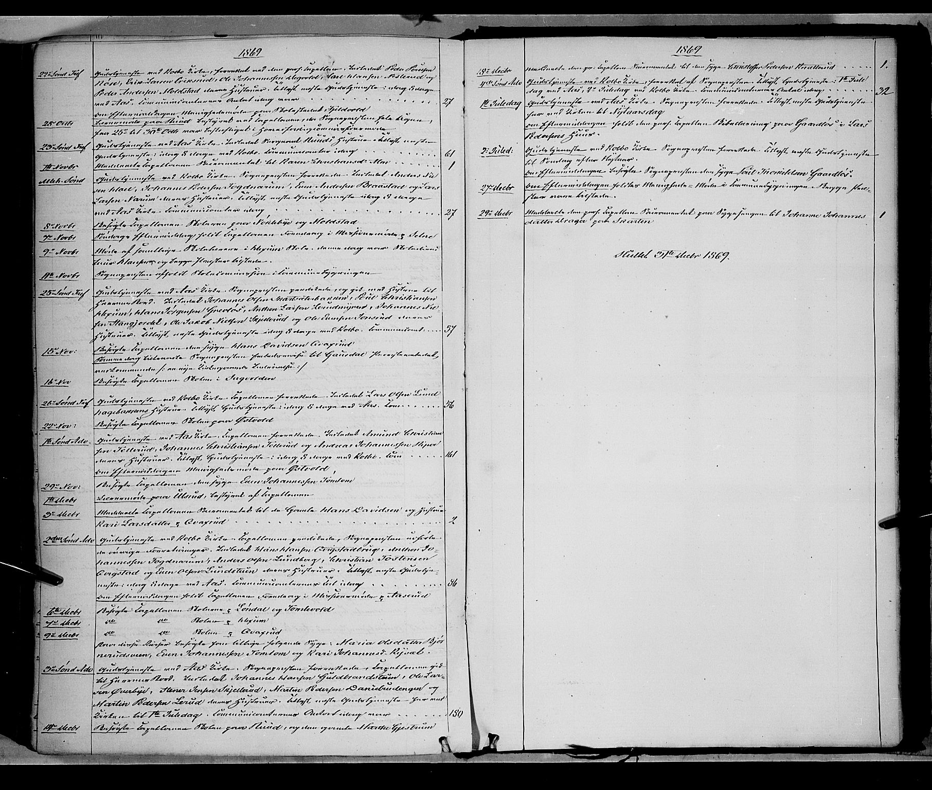Vestre Toten prestekontor, SAH/PREST-108/H/Ha/Haa/L0007: Ministerialbok nr. 7, 1862-1869, s. 383