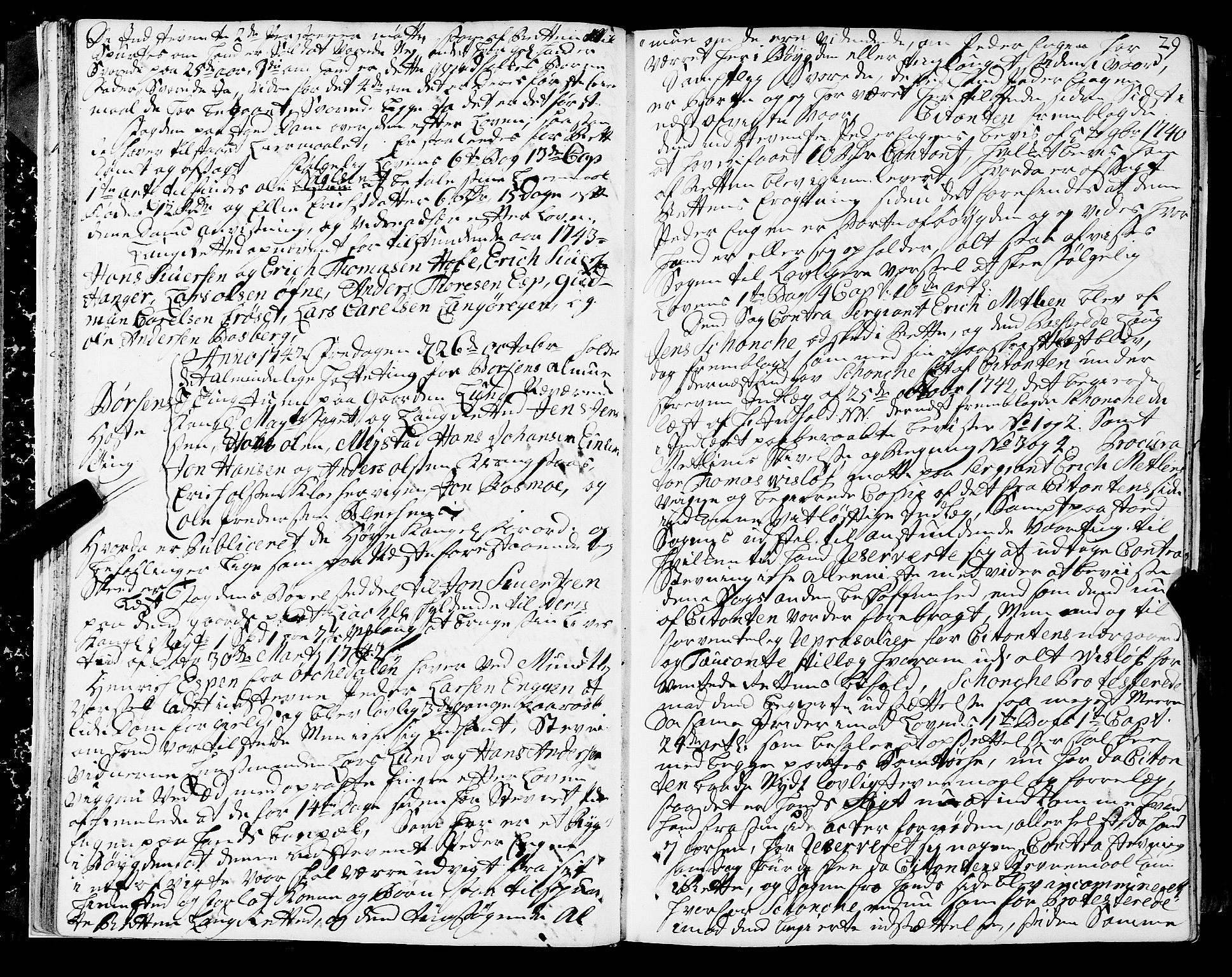 Strinda og Selbu sorenskriveri, AV/SAT-A-0015/1/1A/L0010: Tingbok 9, 1742-1747, s. 28b-29a