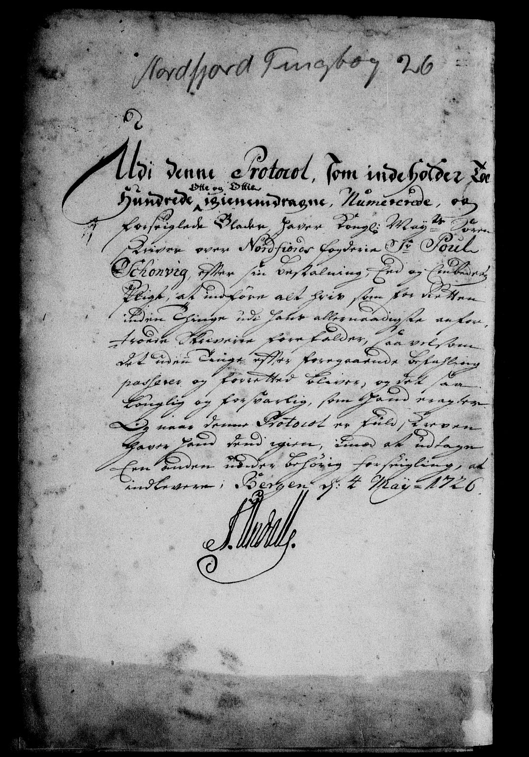 Nordfjord sorenskriveri, SAB/A-2801/01/01a/L0023: Tingbøker (justisprotokoller), 1726-1728
