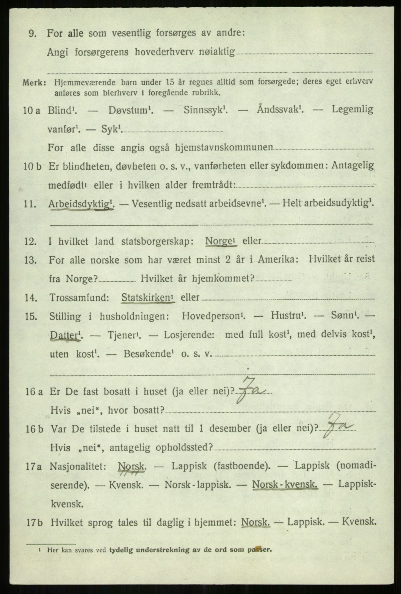 SATØ, Folketelling 1920 for 1922 Bardu herred, 1920, s. 2314