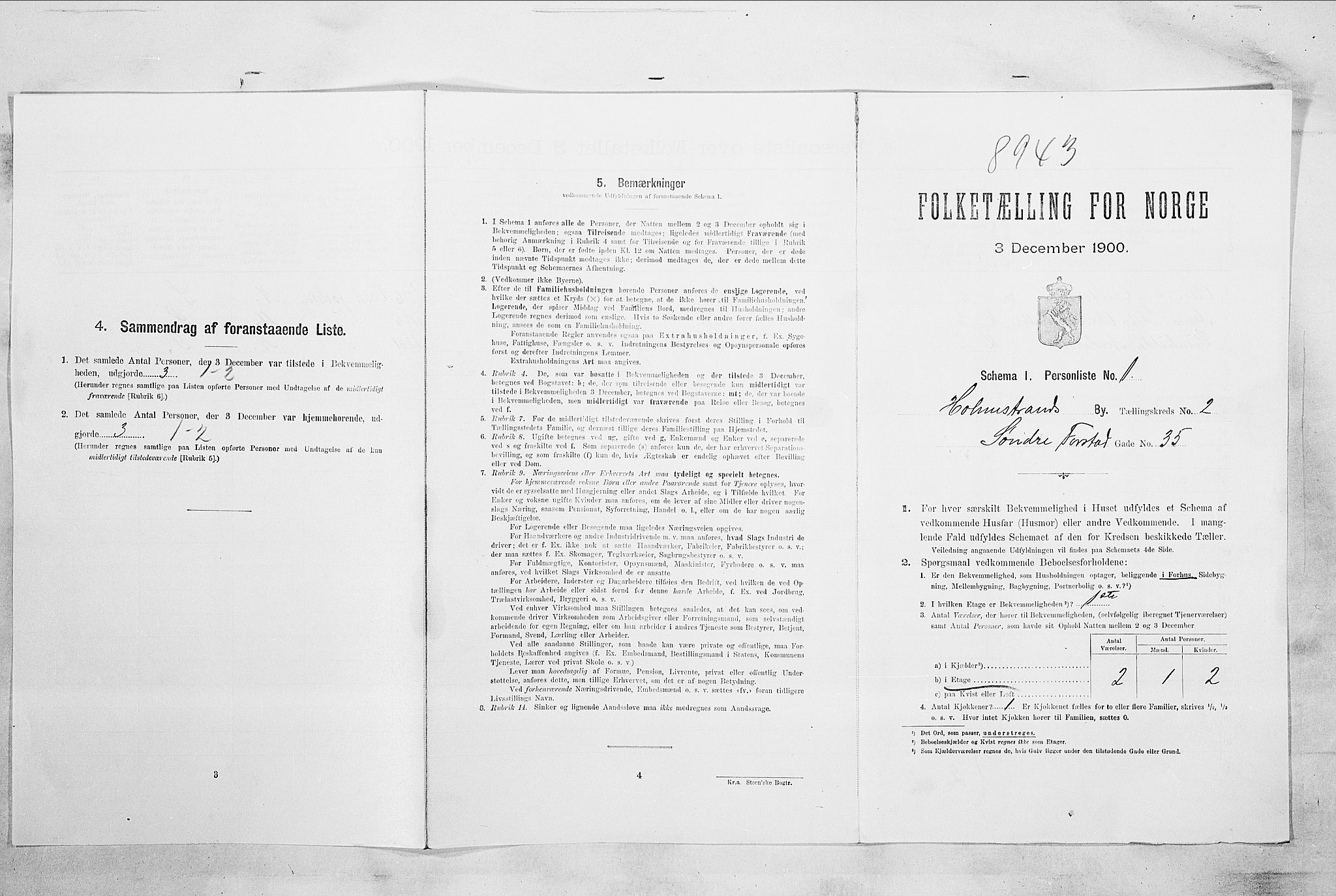 RA, Folketelling 1900 for 0702 Holmestrand kjøpstad, 1900, s. 573