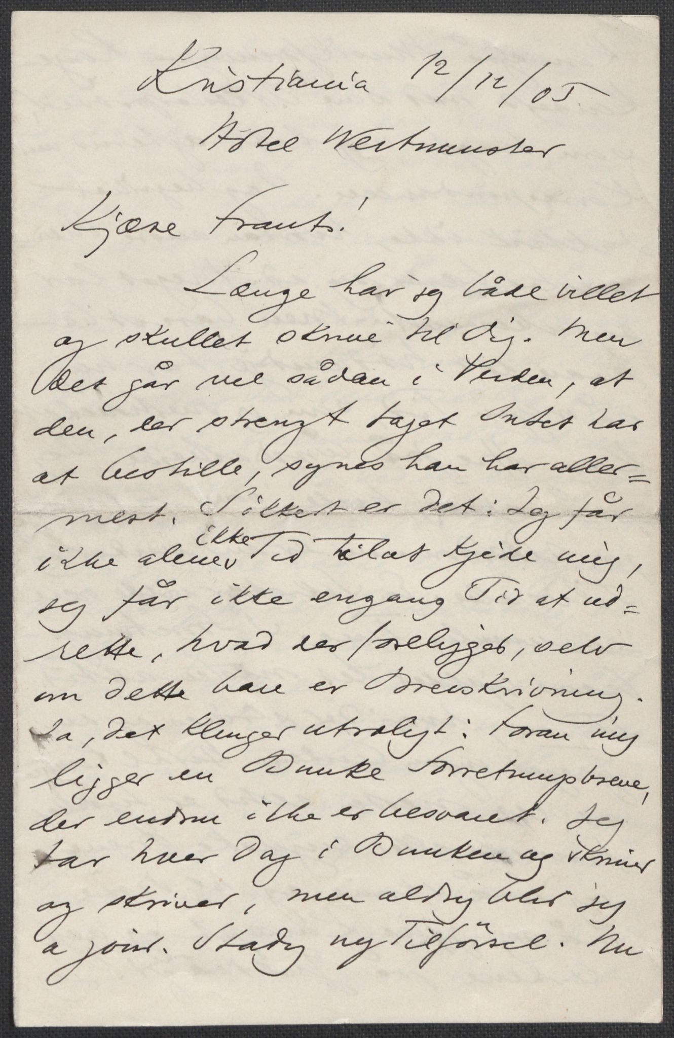Beyer, Frants, RA/PA-0132/F/L0001: Brev fra Edvard Grieg til Frantz Beyer og "En del optegnelser som kan tjene til kommentar til brevene" av Marie Beyer, 1872-1907, s. 823