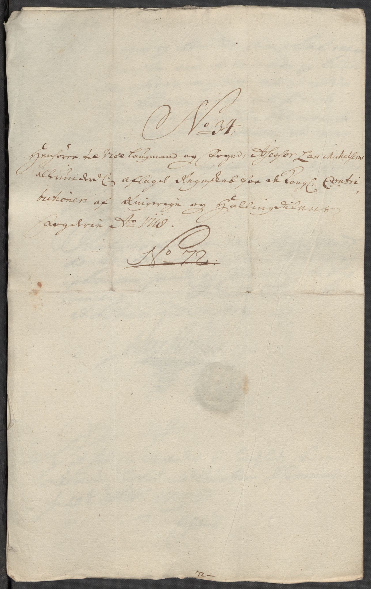 Rentekammeret inntil 1814, Reviderte regnskaper, Fogderegnskap, RA/EA-4092/R23/L1476: Fogderegnskap Ringerike og Hallingdal, 1718, s. 294