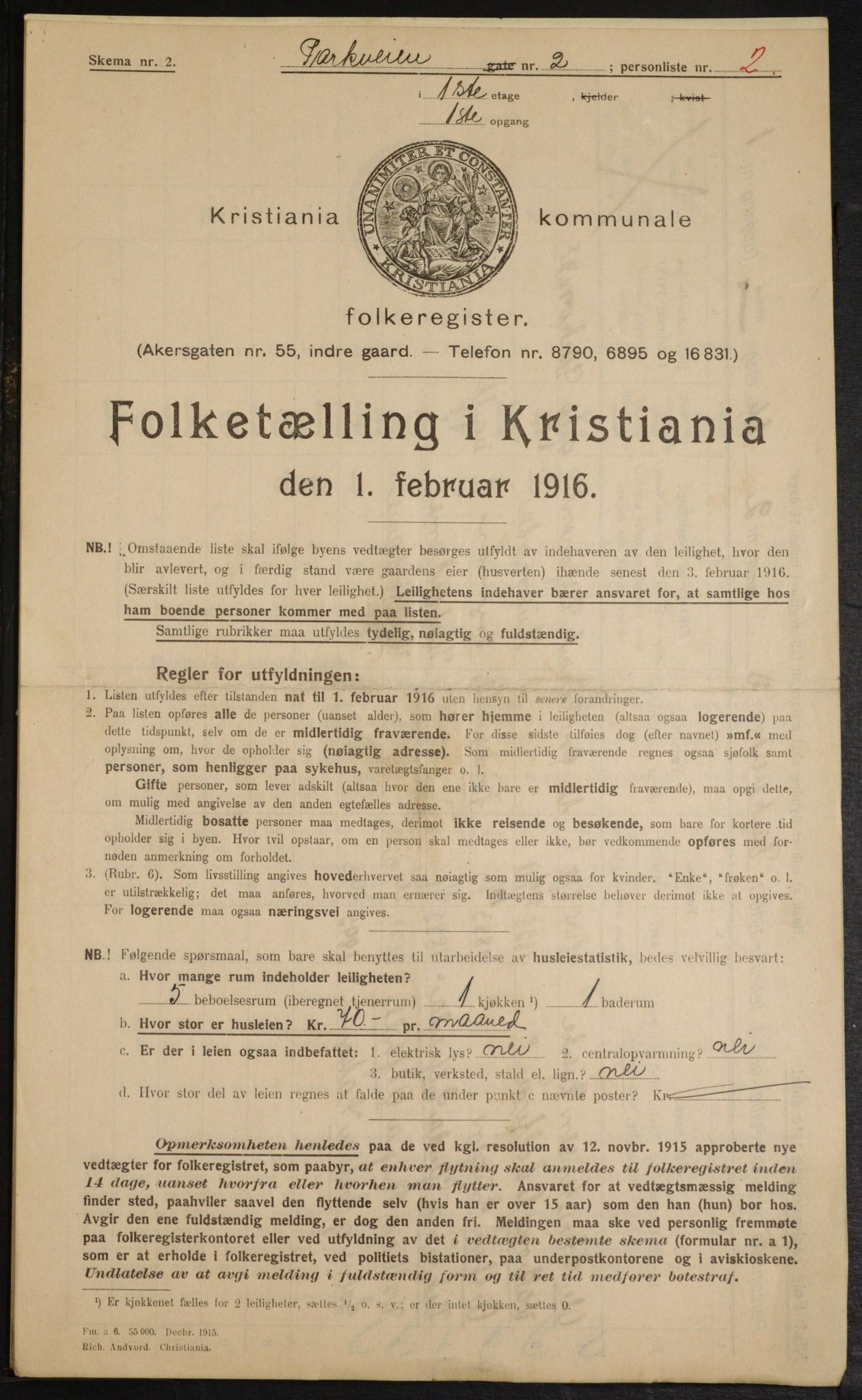 OBA, Kommunal folketelling 1.2.1916 for Kristiania, 1916, s. 79725