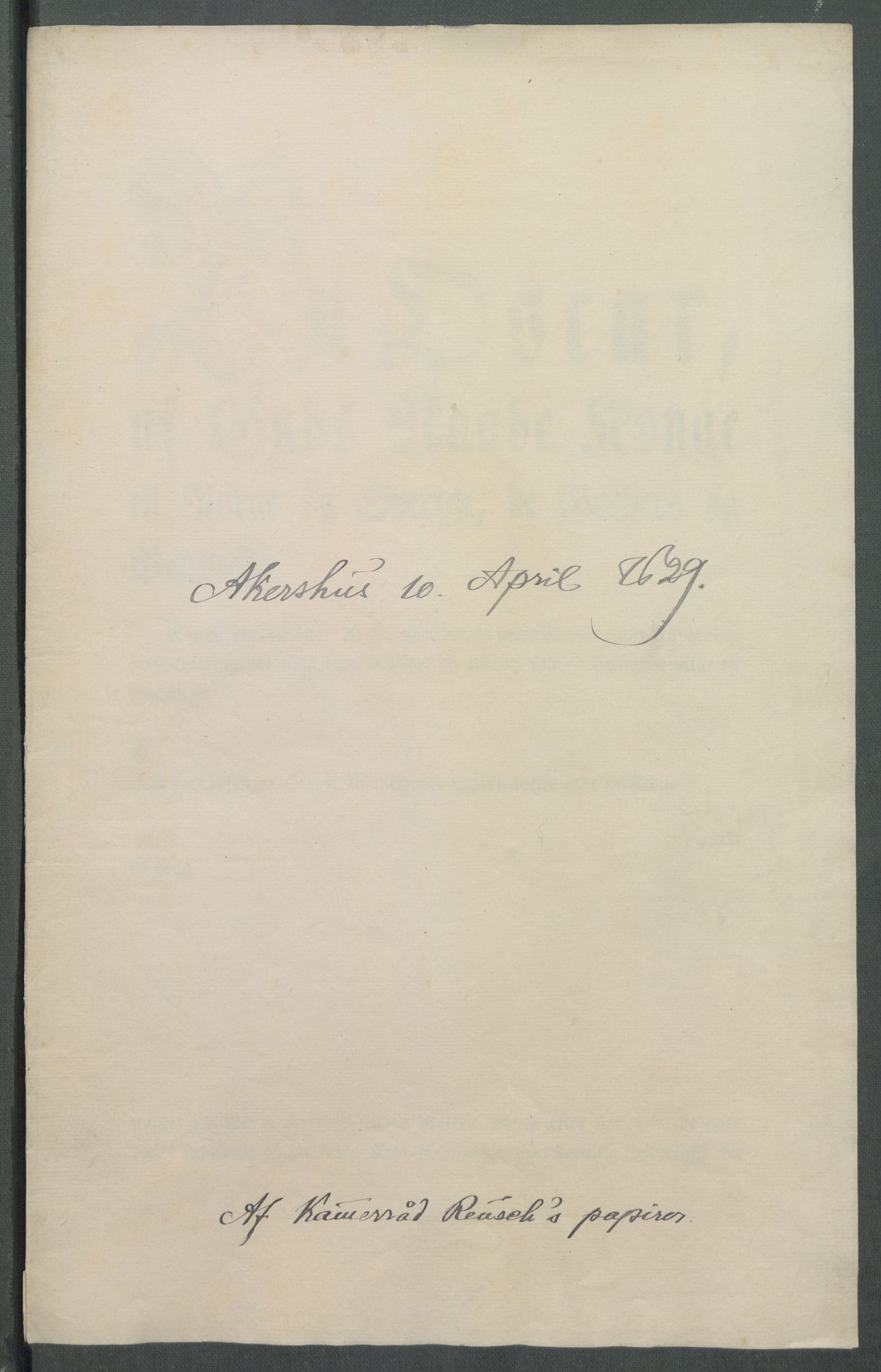 Riksarkivets diplomsamling, AV/RA-EA-5965/F02/L0138: Dokumenter, 1629, s. 11