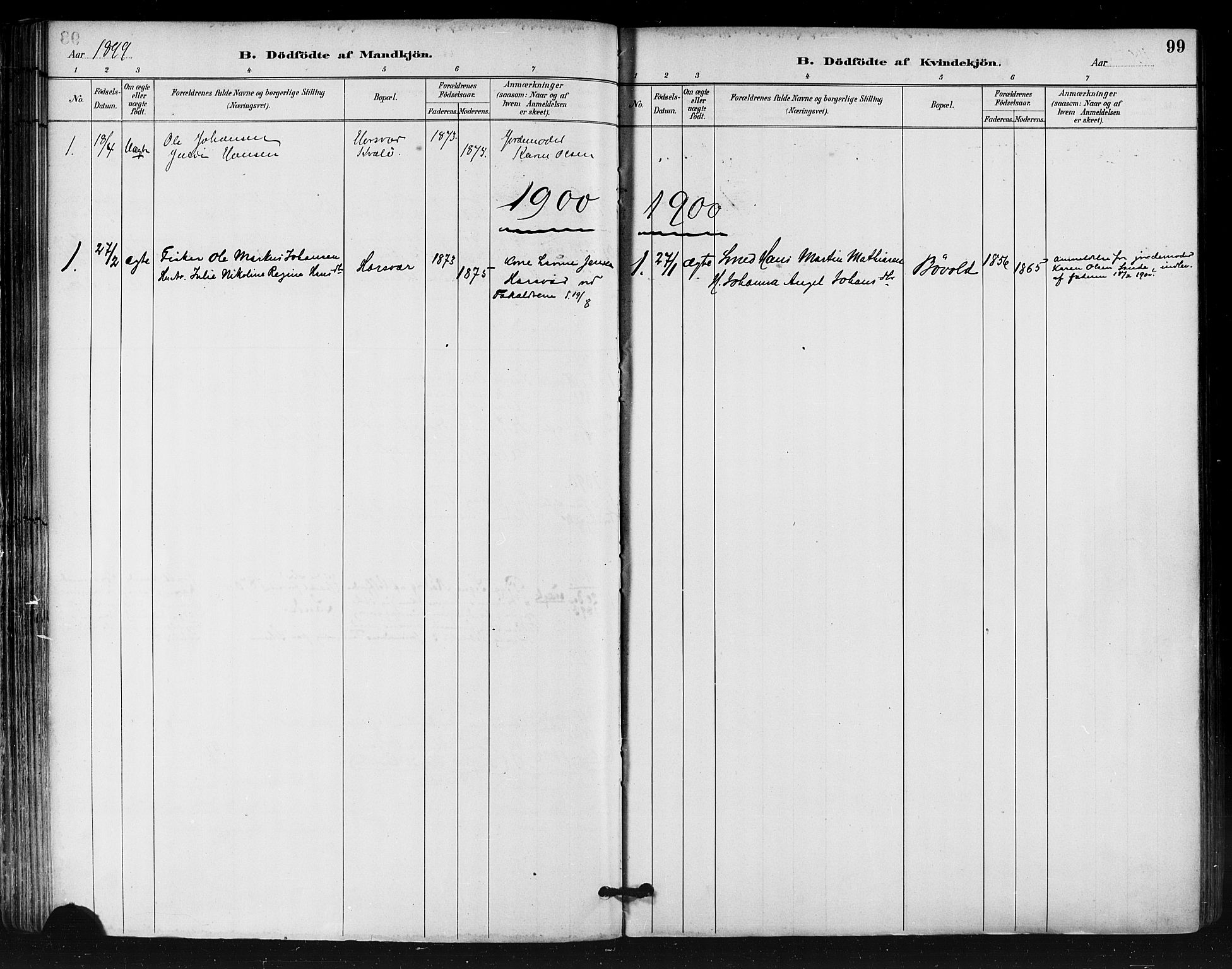 Ministerialprotokoller, klokkerbøker og fødselsregistre - Nordland, SAT/A-1459/812/L0178: Ministerialbok nr. 812A07, 1886-1900, s. 99