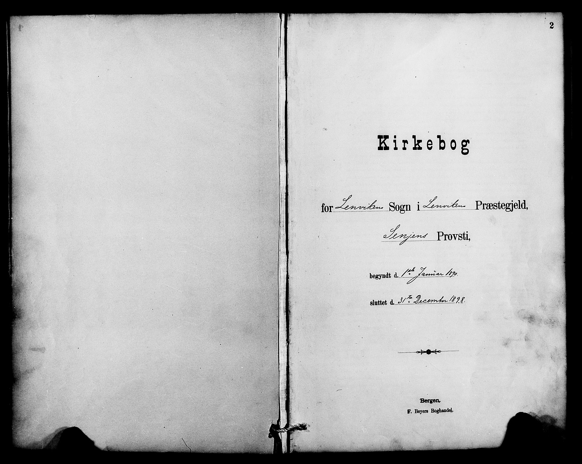 Lenvik sokneprestembete, SATØ/S-1310/H/Ha/Haa/L0013kirke: Ministerialbok nr. 13, 1890-1898, s. 2