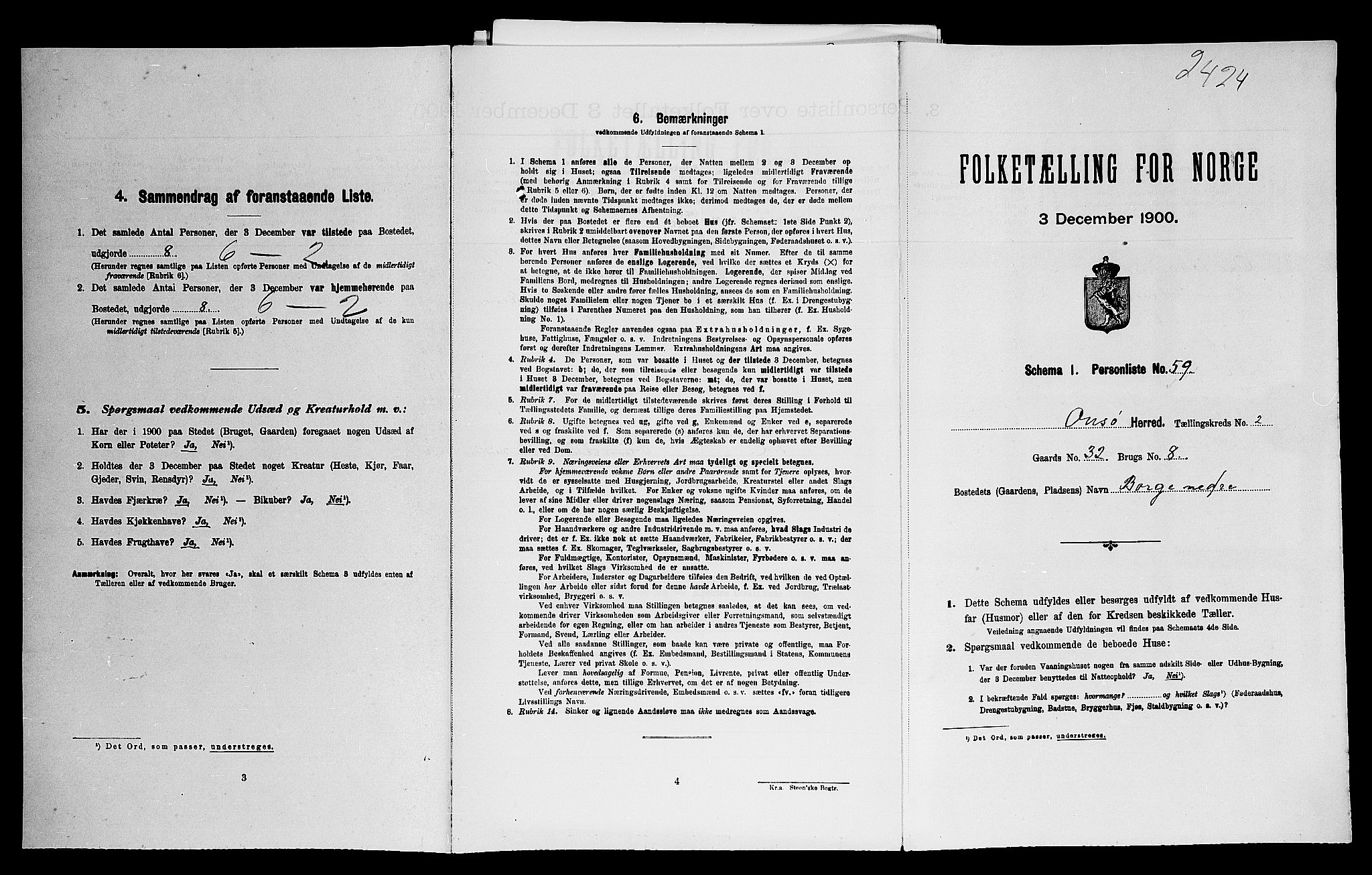 SAO, Folketelling 1900 for 0134 Onsøy herred, 1900, s. 438