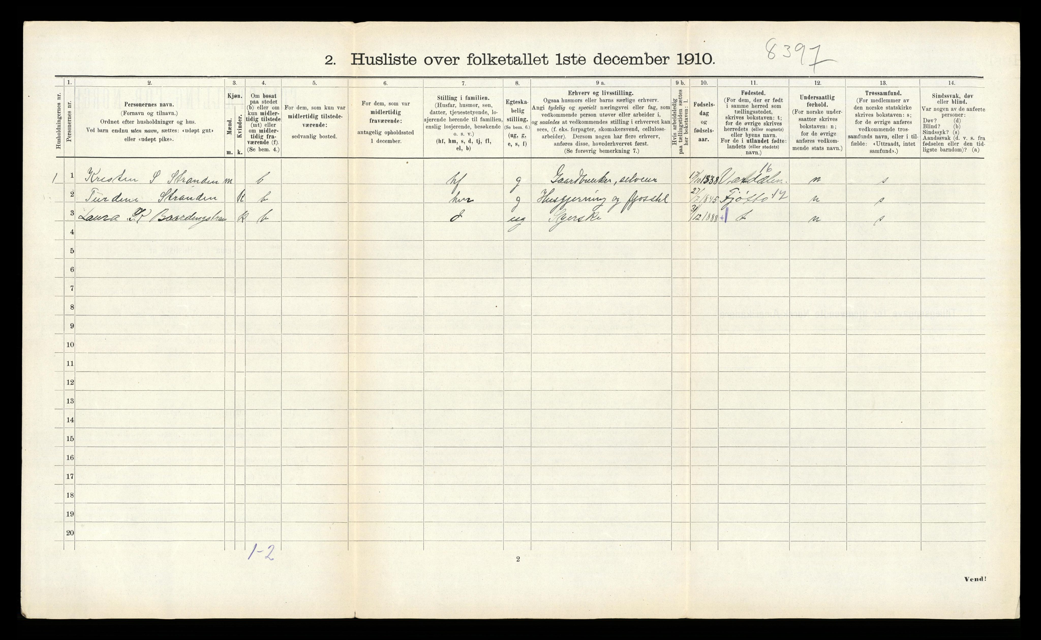 RA, Folketelling 1910 for 1745 Vemundvik herred, 1910, s. 269