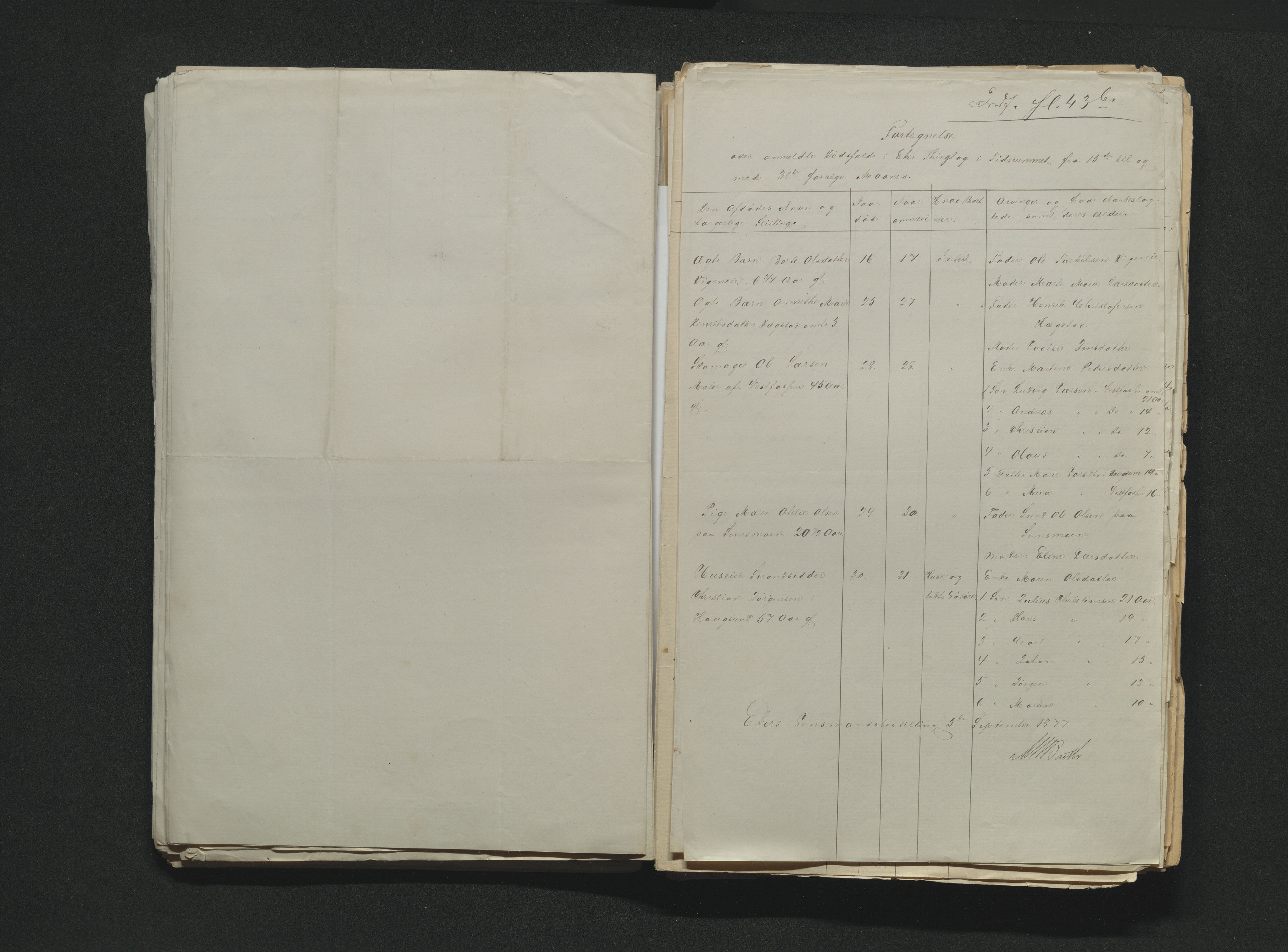 Eiker, Modum og Sigdal sorenskriveri, AV/SAKO-A-123/H/Ha/Hab/L0014: Dødsfallsmeldinger, 1874-1877, s. 608
