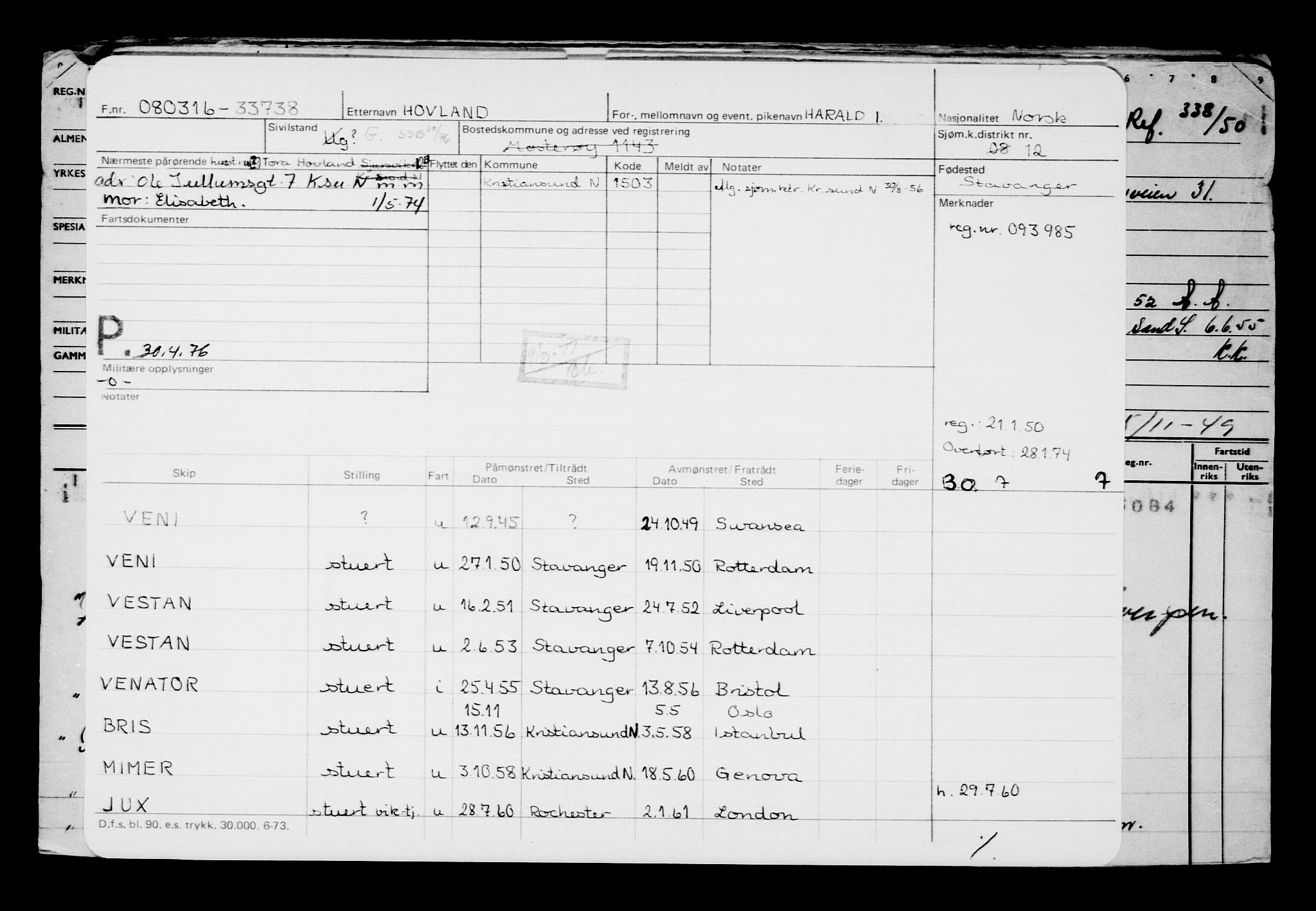 Direktoratet for sjømenn, AV/RA-S-3545/G/Gb/L0137: Hovedkort, 1916, s. 329