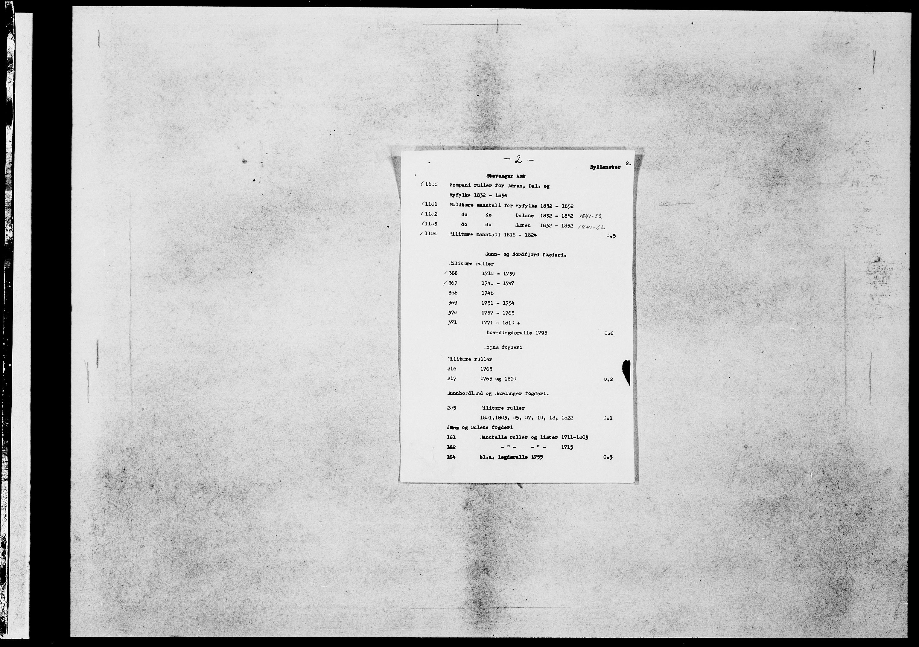 Sunnfjord og Nordfjord futedøme , SAB/A-100029/Y/L0367: Militære ruller, 1740-1747, s. 1