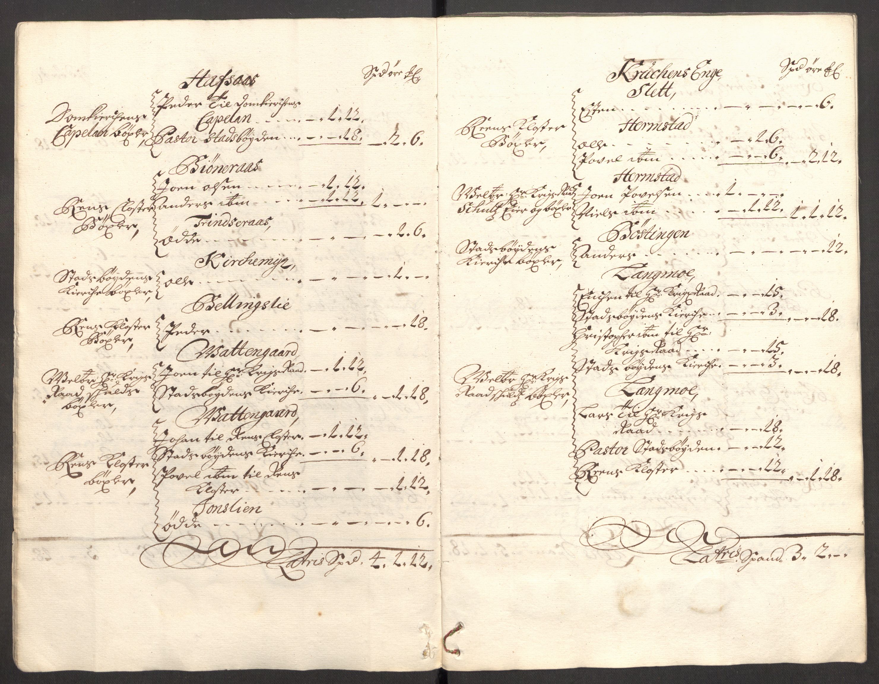 Rentekammeret inntil 1814, Reviderte regnskaper, Fogderegnskap, RA/EA-4092/R57/L3854: Fogderegnskap Fosen, 1700-1701, s. 59