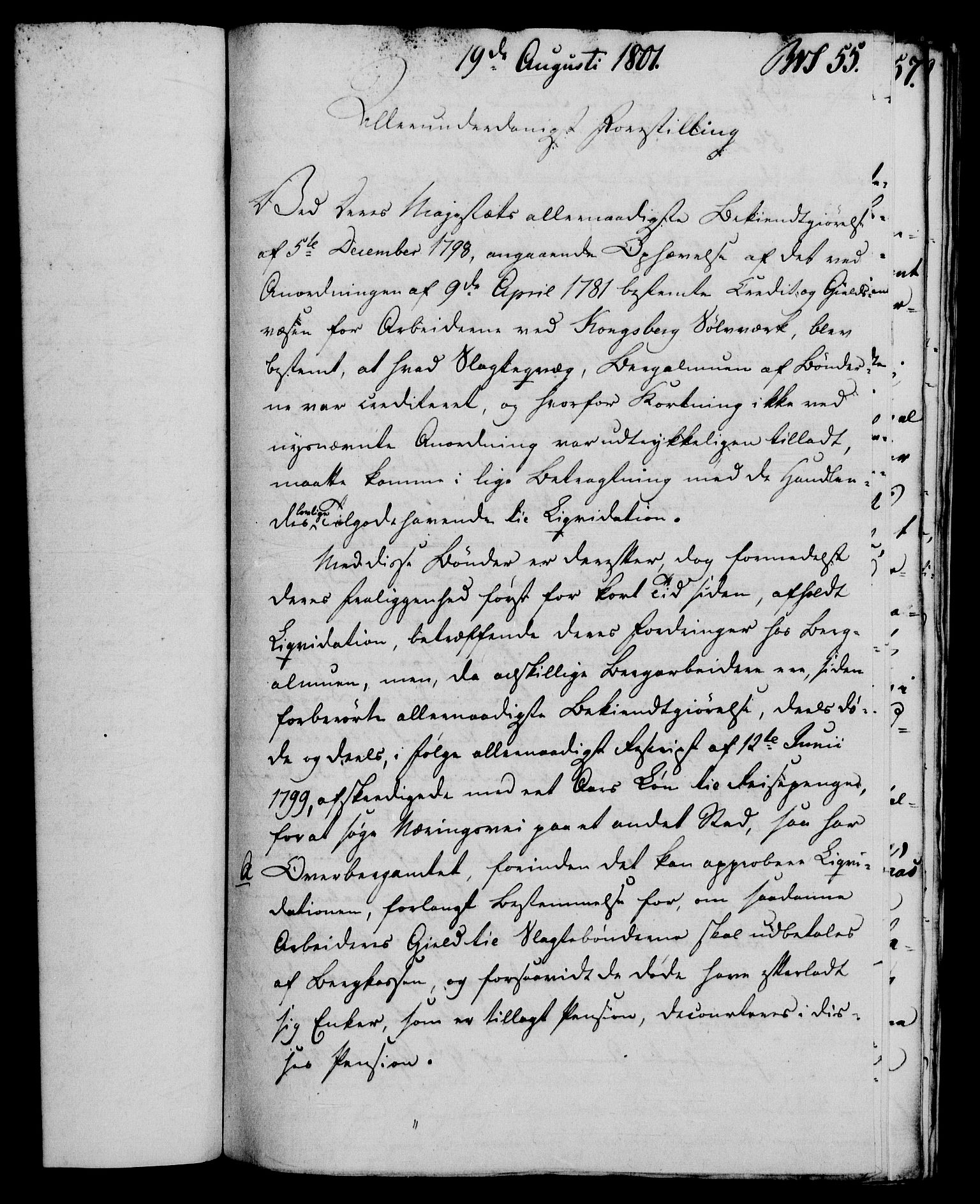 Rentekammeret, Renteskriverkontorene, AV/RA-EA-3115/M/Mf/Mfb/L0005: Relasjons- og resolusjonsprotokoll med register (merket RK 54.11), 1801-1802