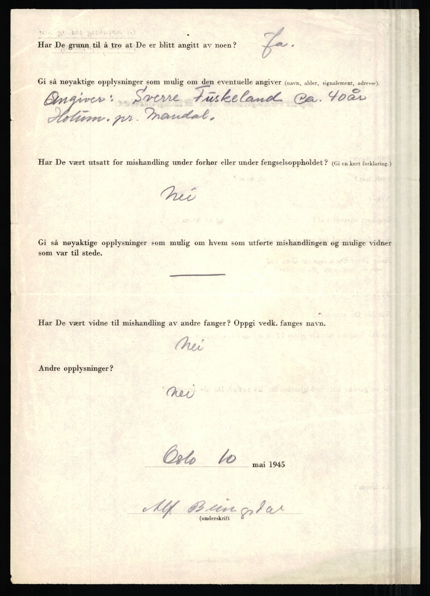 Rikspolitisjefen, AV/RA-S-1560/L/L0002: Berg, Alf - Bråthen, Thorleif, 1940-1945, s. 1049