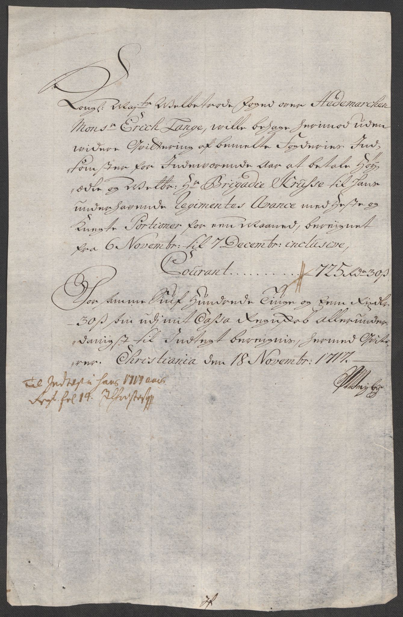 Rentekammeret inntil 1814, Reviderte regnskaper, Fogderegnskap, RA/EA-4092/R16/L1056: Fogderegnskap Hedmark, 1717, s. 414